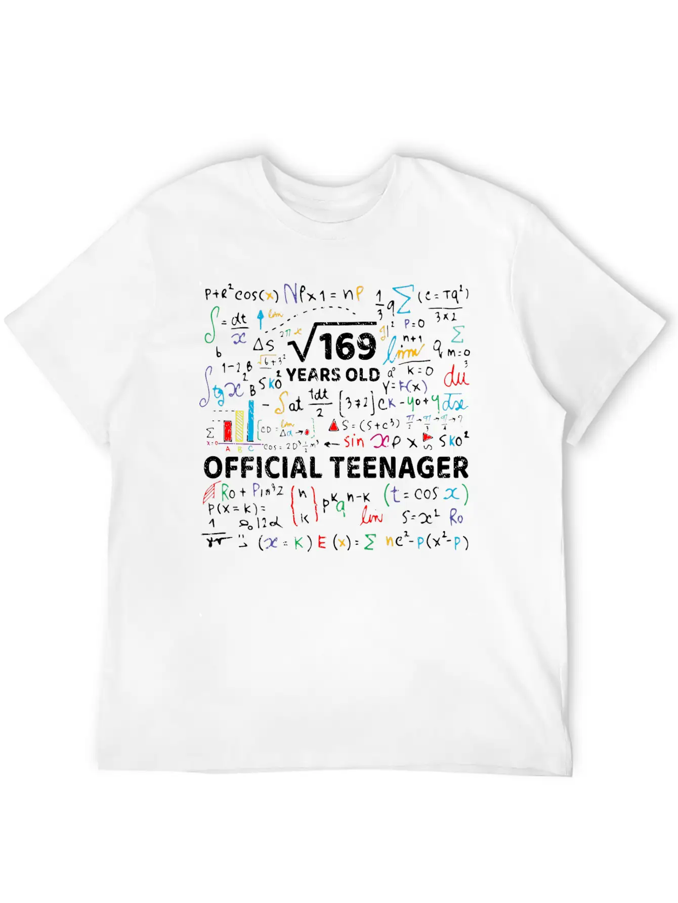 Square Root Of 169 13 Years Old Official Teenager Modern Fit Casual T-Shirt – Clean And Versatile Design