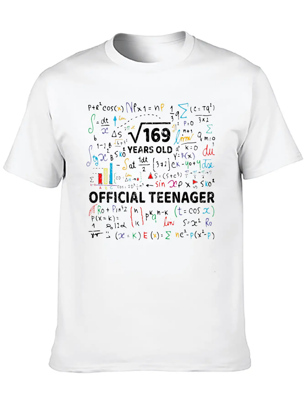 Square Root Of 169 13 Years Old Official Teenager Modern Fit Casual T-Shirt – Clean And Versatile Design