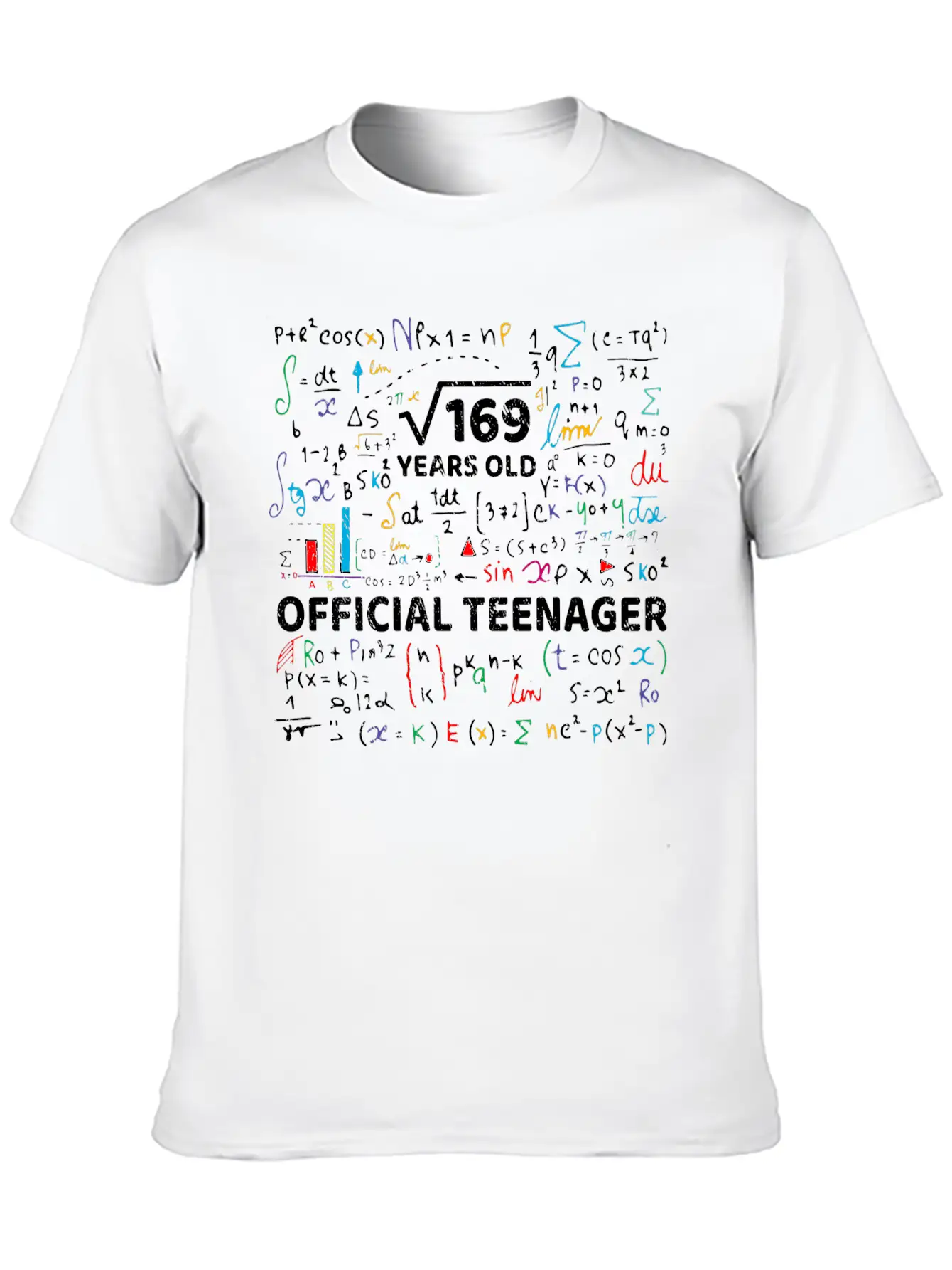 Square Root Of 169 13 Years Old Official Teenager Modern Fit Casual T-Shirt – Clean And Versatile Design
