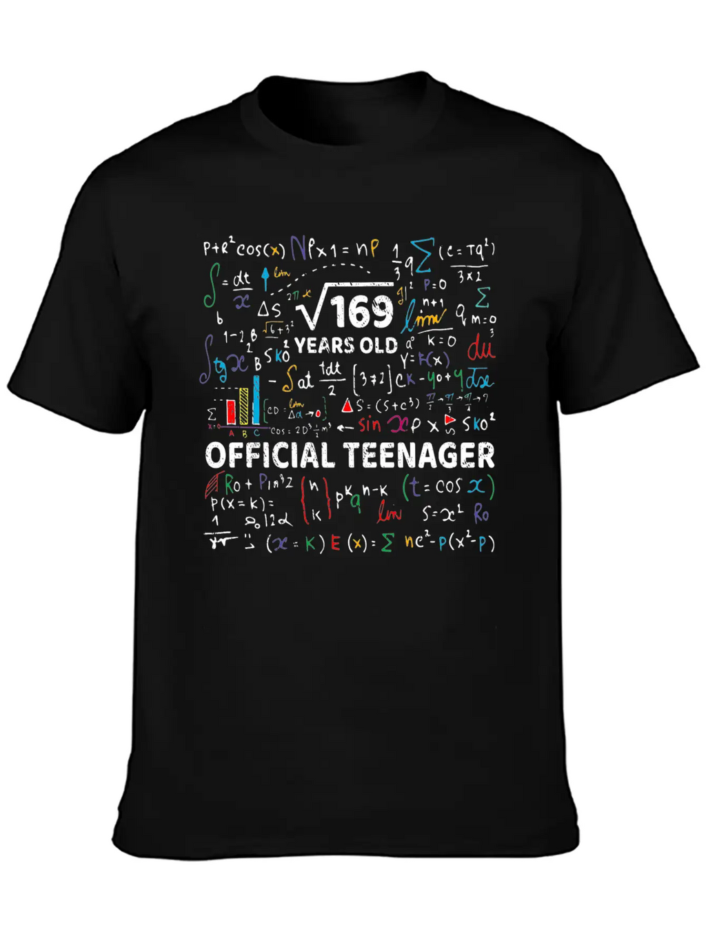 Square Root Of 169 13 Years Old Official Teenager Modern Fit Casual T-Shirt – Clean And Versatile Design