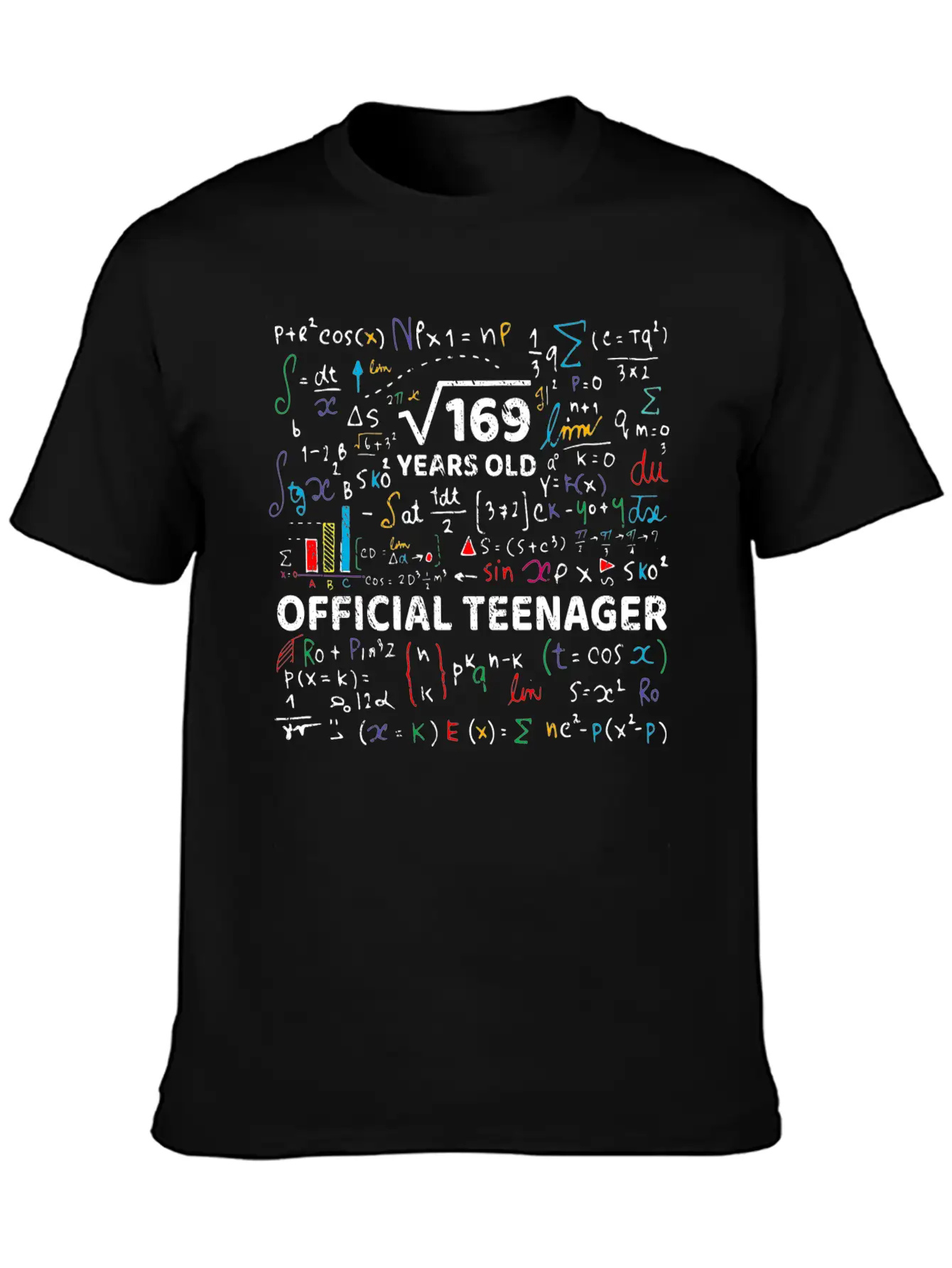 Square Root Of 169 13 Years Old Official Teenager Modern Fit Casual T-Shirt – Clean And Versatile Design