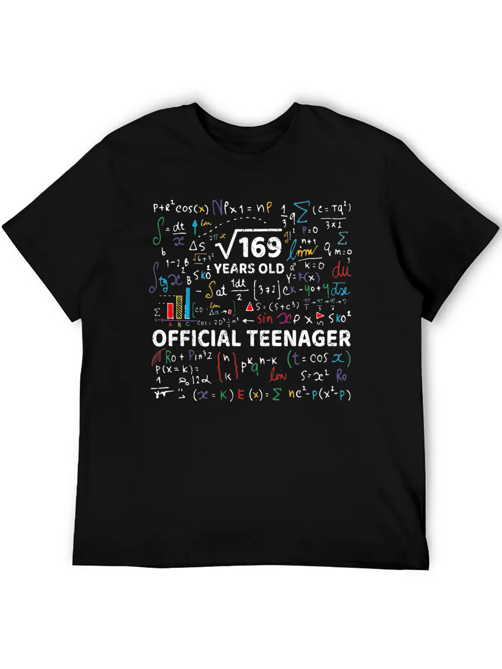 Square Root Of 169 13 Years Old Official Teenager Modern Fit Casual T-Shirt – Clean And Versatile Design