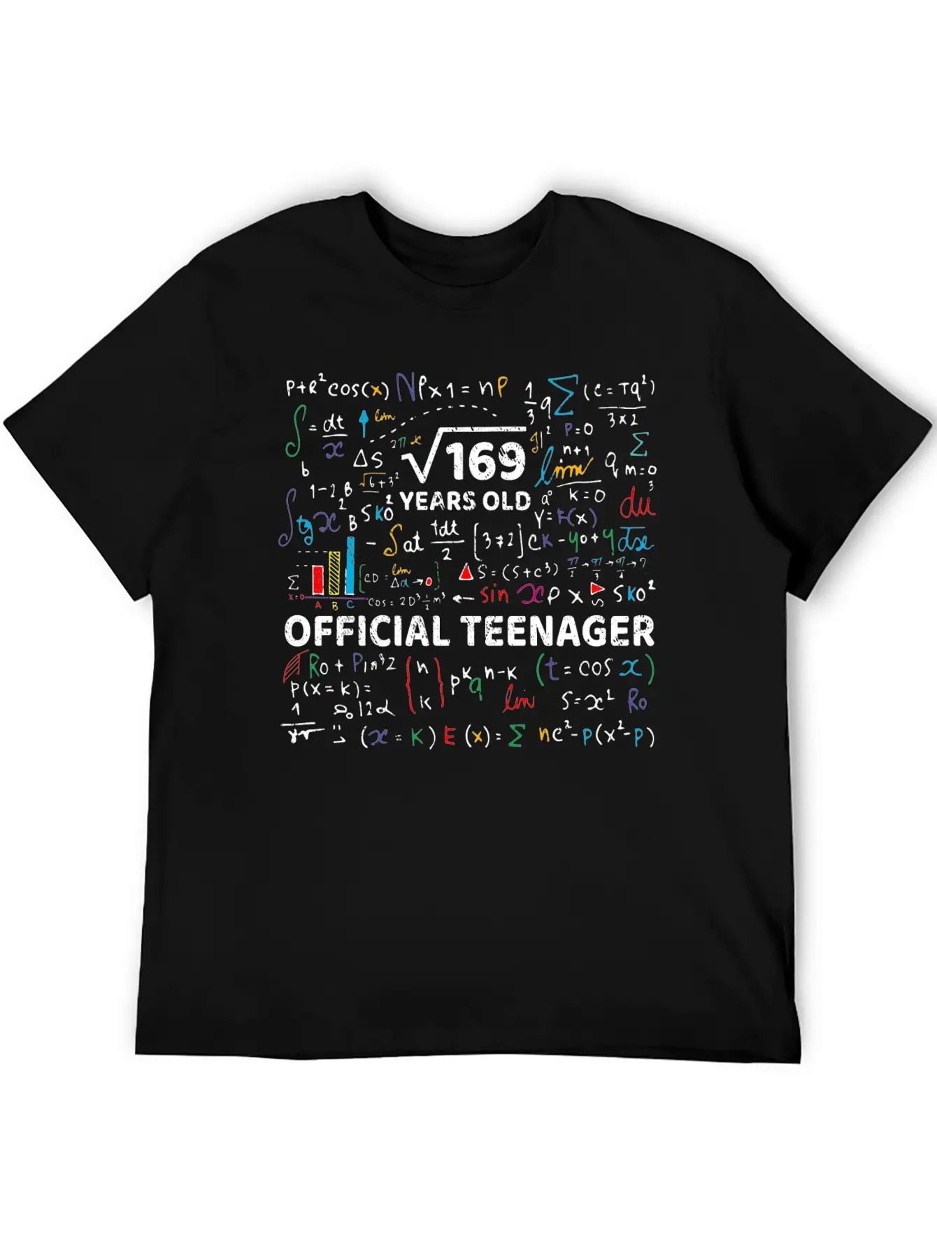 Square Root Of 169 13 Years Old Official Teenager Modern Fit Casual T-Shirt – Clean And Versatile Design