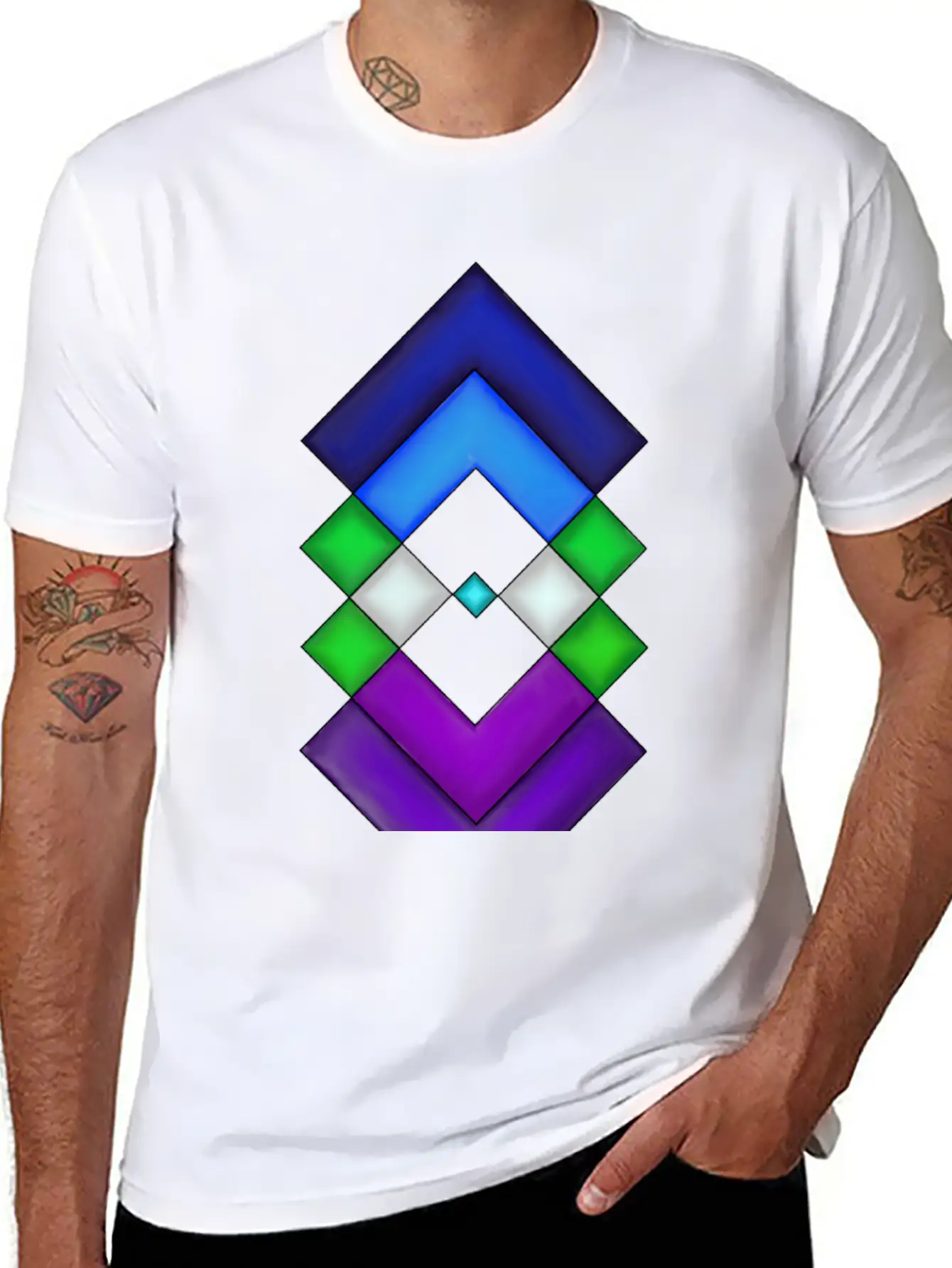 Square Stone Modern Fit Casual T-Shirt – Clean And Versatile Design