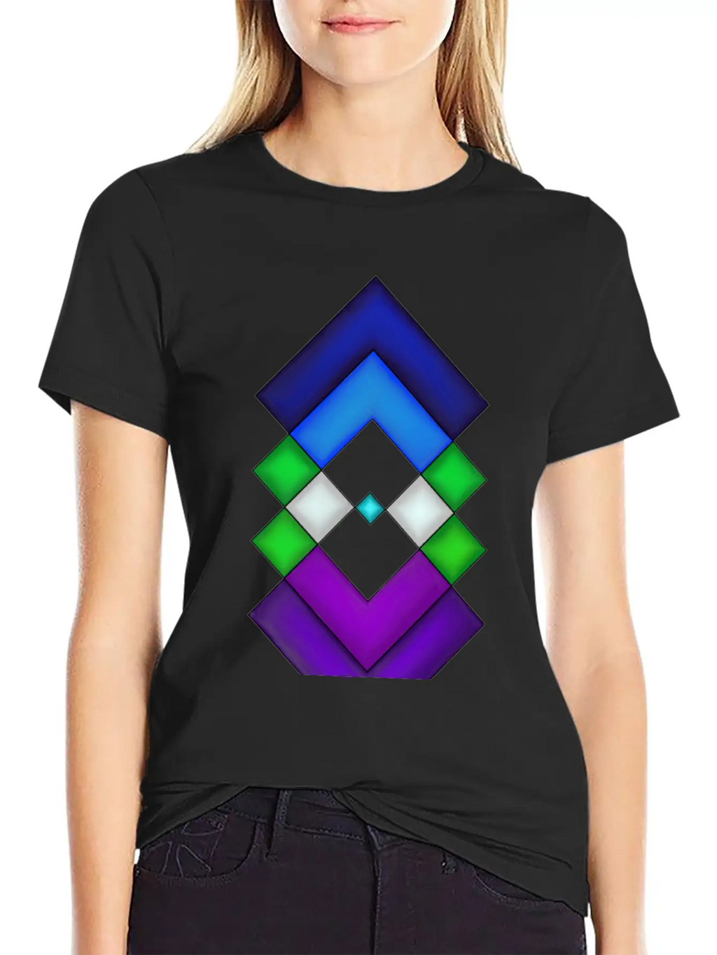 Square Stone Modern Fit Casual T-Shirt – Clean And Versatile Design