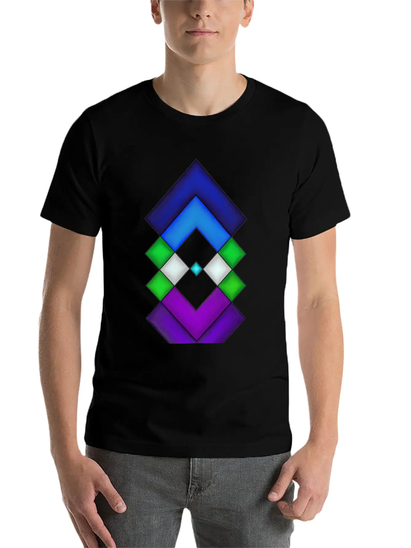 Square Stone Modern Fit Casual T-Shirt – Clean And Versatile Design