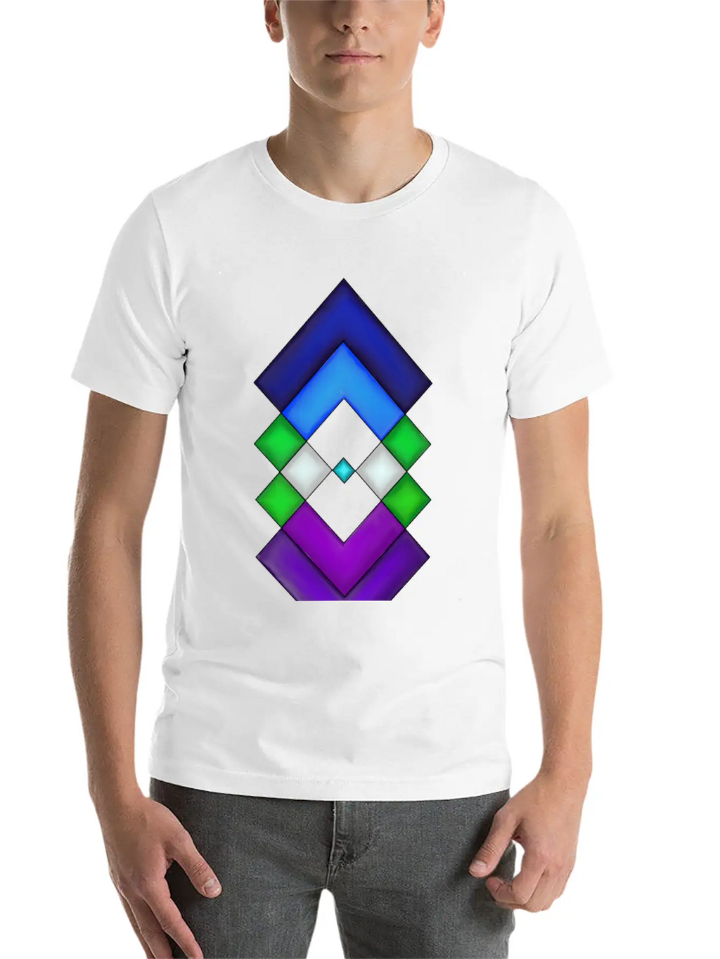 Square Stone Modern Fit Casual T-Shirt – Clean And Versatile Design