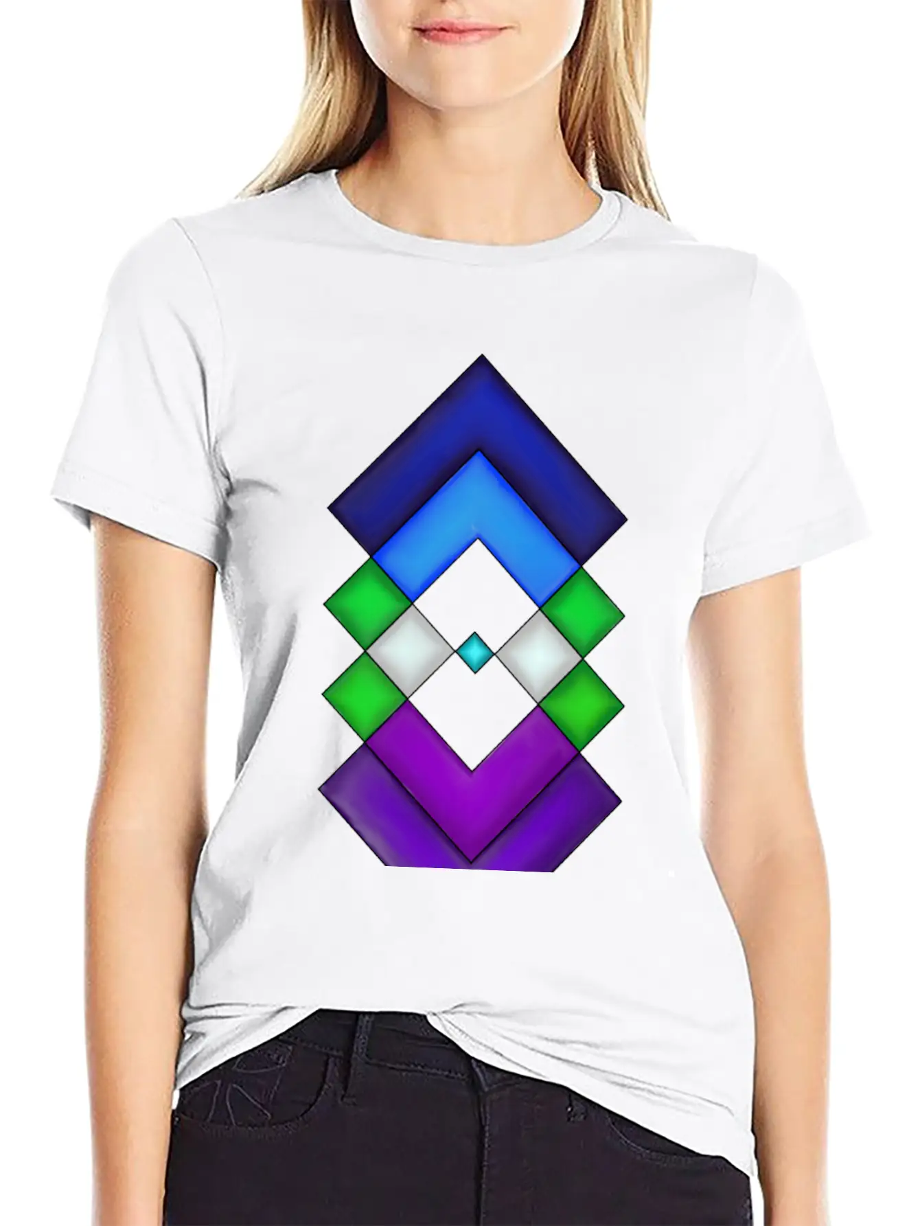 Square Stone Modern Fit Casual T-Shirt – Clean And Versatile Design