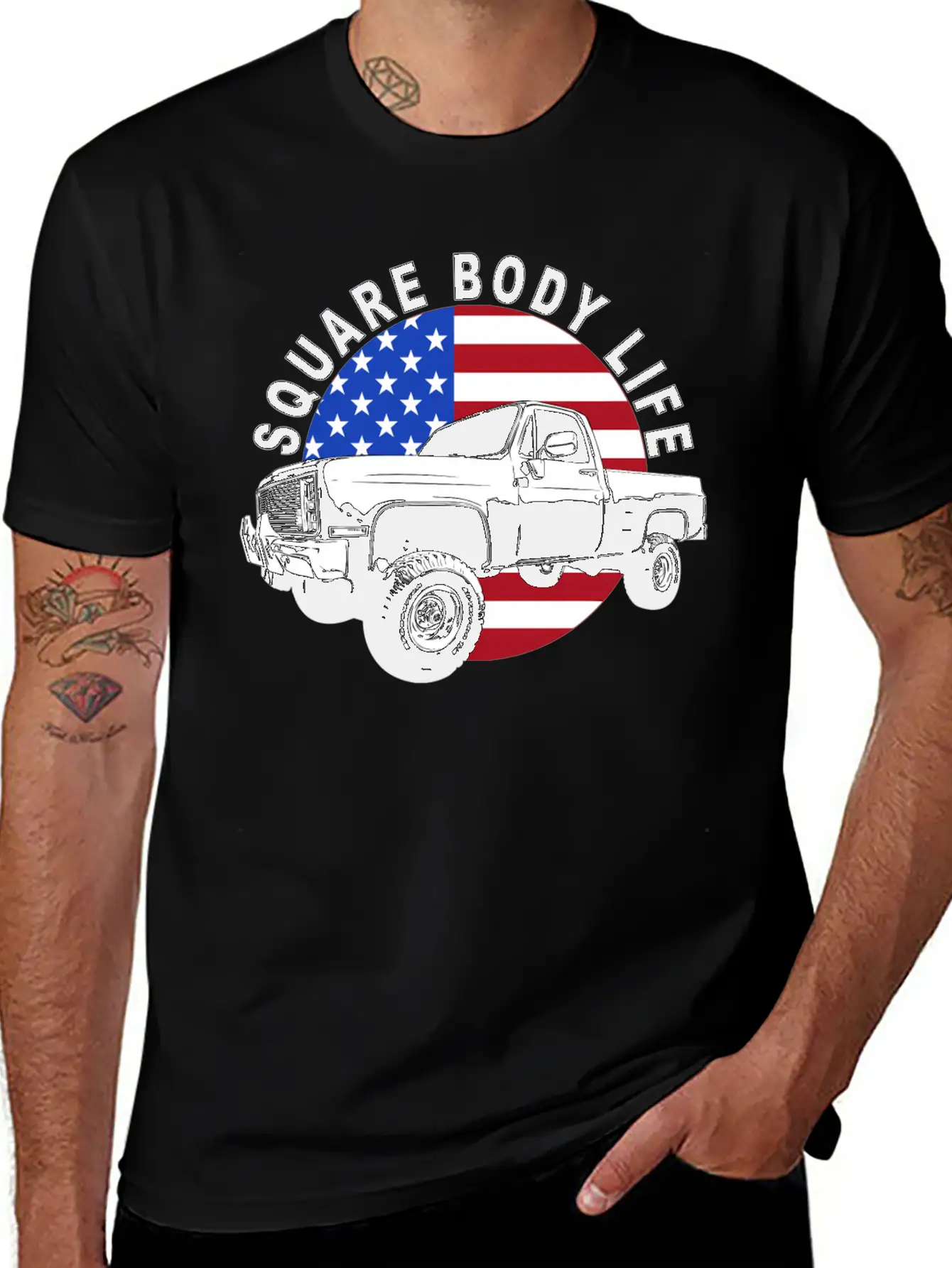 Squarebody Truck 4X4 Square Body Stylish Everyday T-Shirt – Unisex Basic Cotton Tee