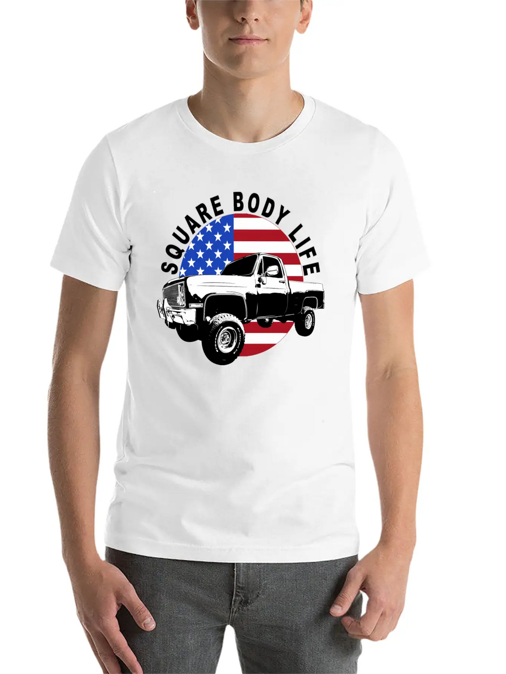 Squarebody Truck 4X4 Square Body Stylish Everyday T-Shirt – Unisex Basic Cotton Tee