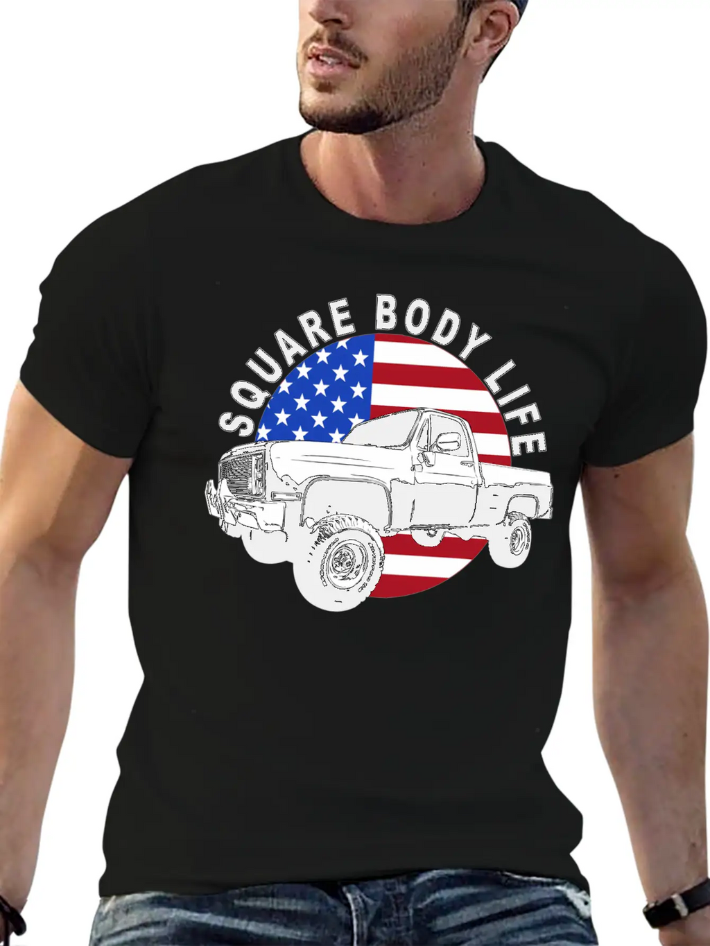 Squarebody Truck 4X4 Square Body Stylish Everyday T-Shirt – Unisex Basic Cotton Tee