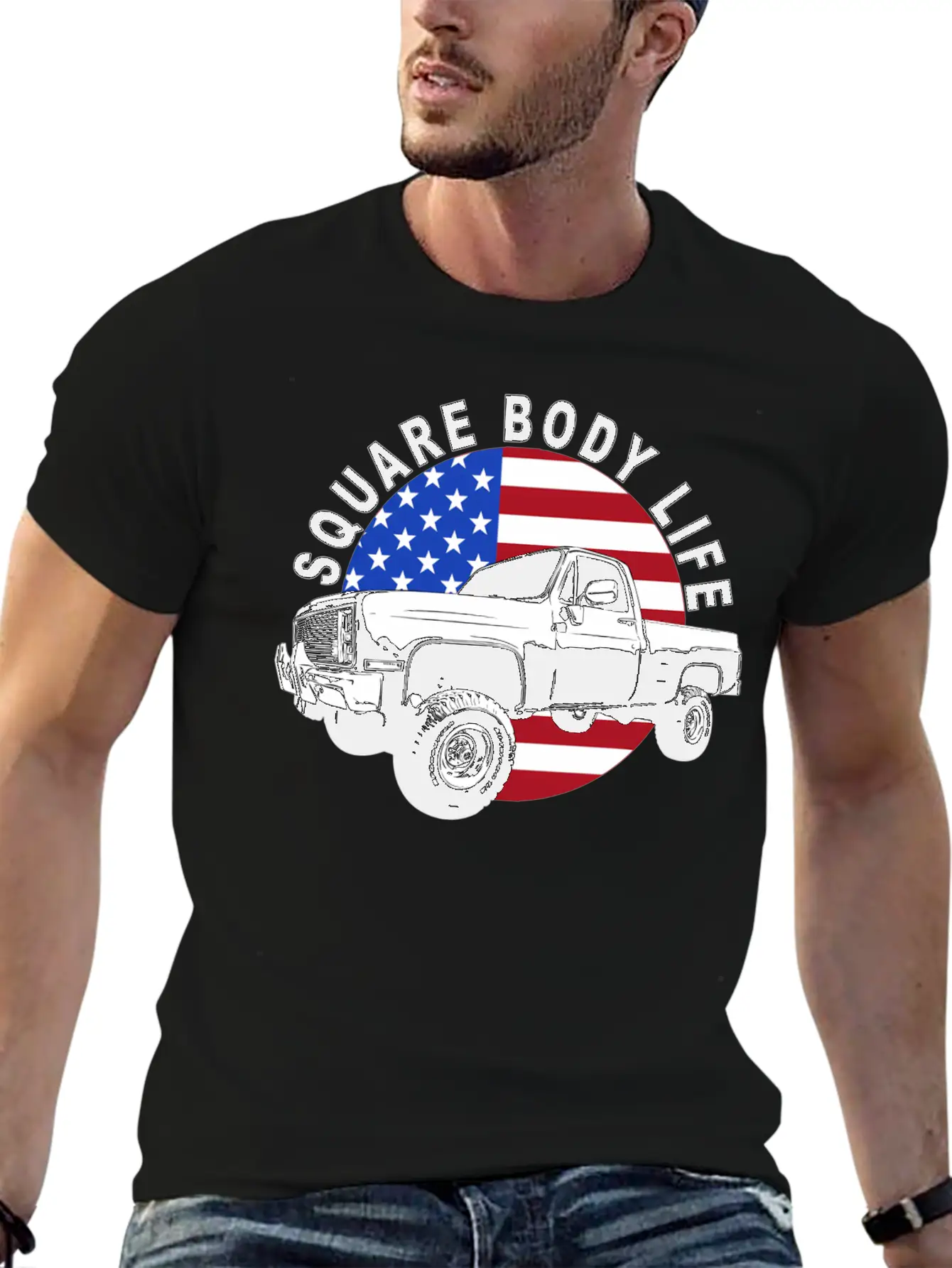 Squarebody Truck 4X4 Square Body Stylish Everyday T-Shirt – Unisex Basic Cotton Tee