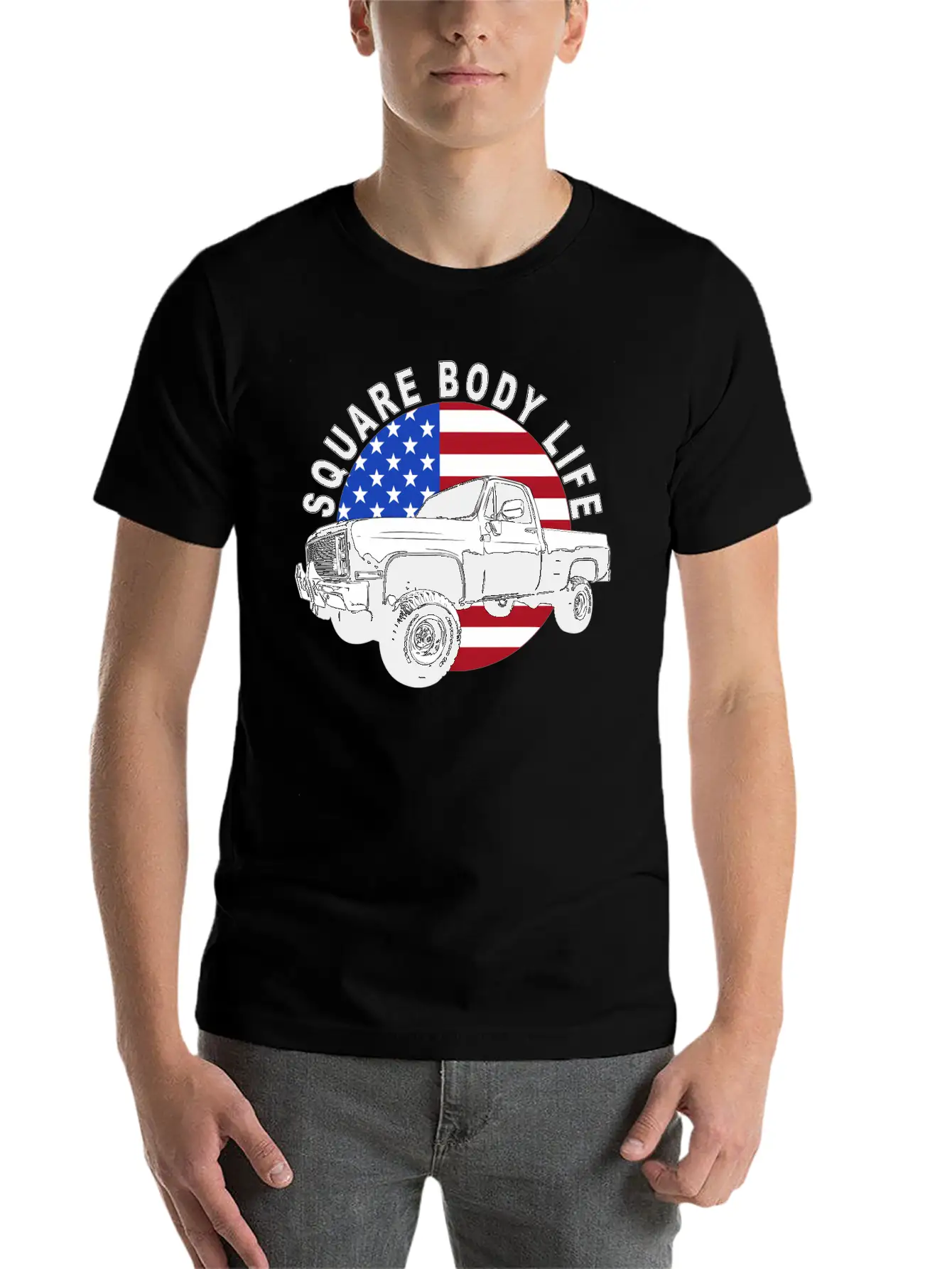Squarebody Truck 4X4 Square Body Stylish Everyday T-Shirt – Unisex Basic Cotton Tee