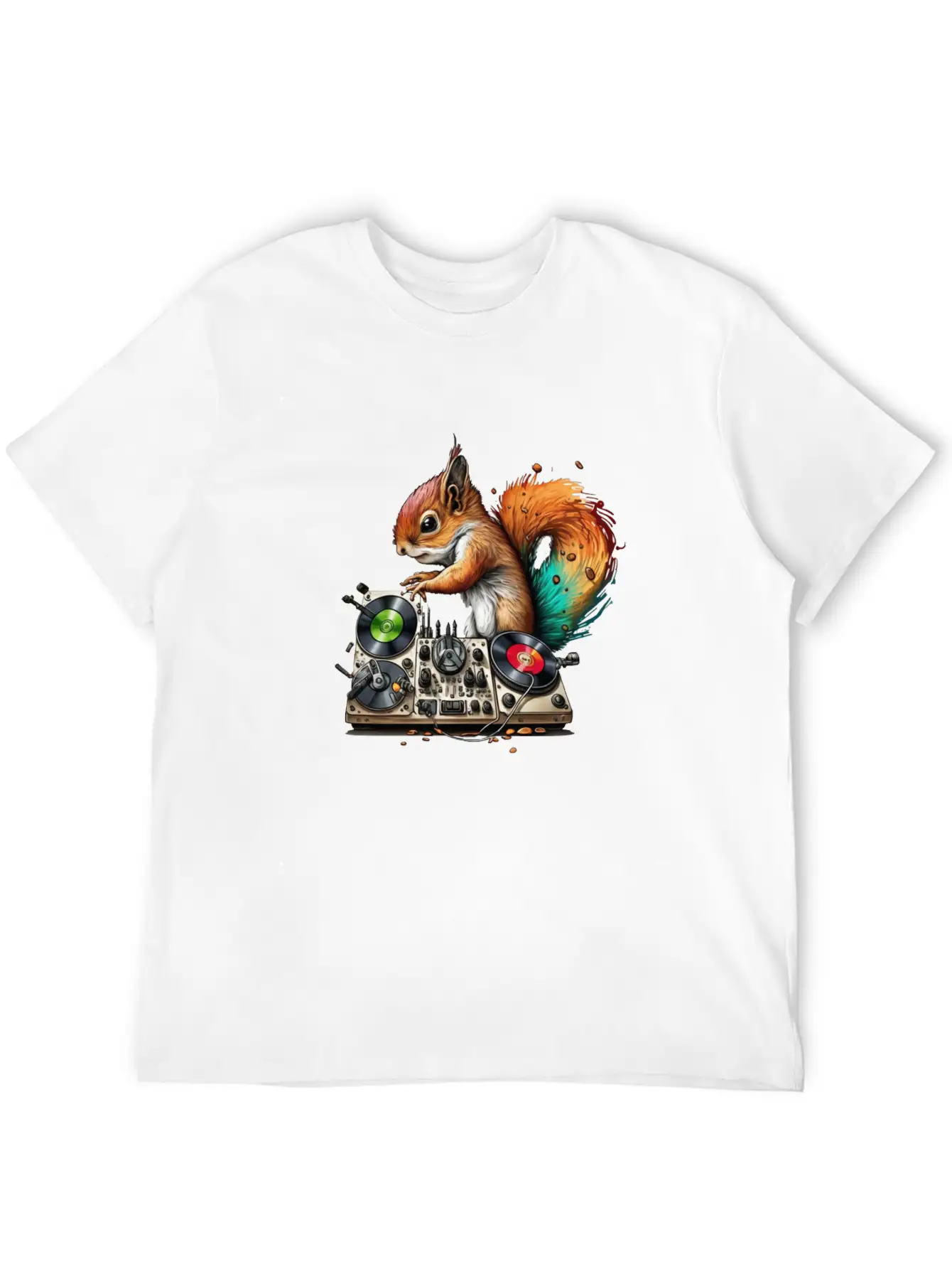 Squirell Dj Stylish Everyday T-Shirt – Unisex Basic Cotton Tee