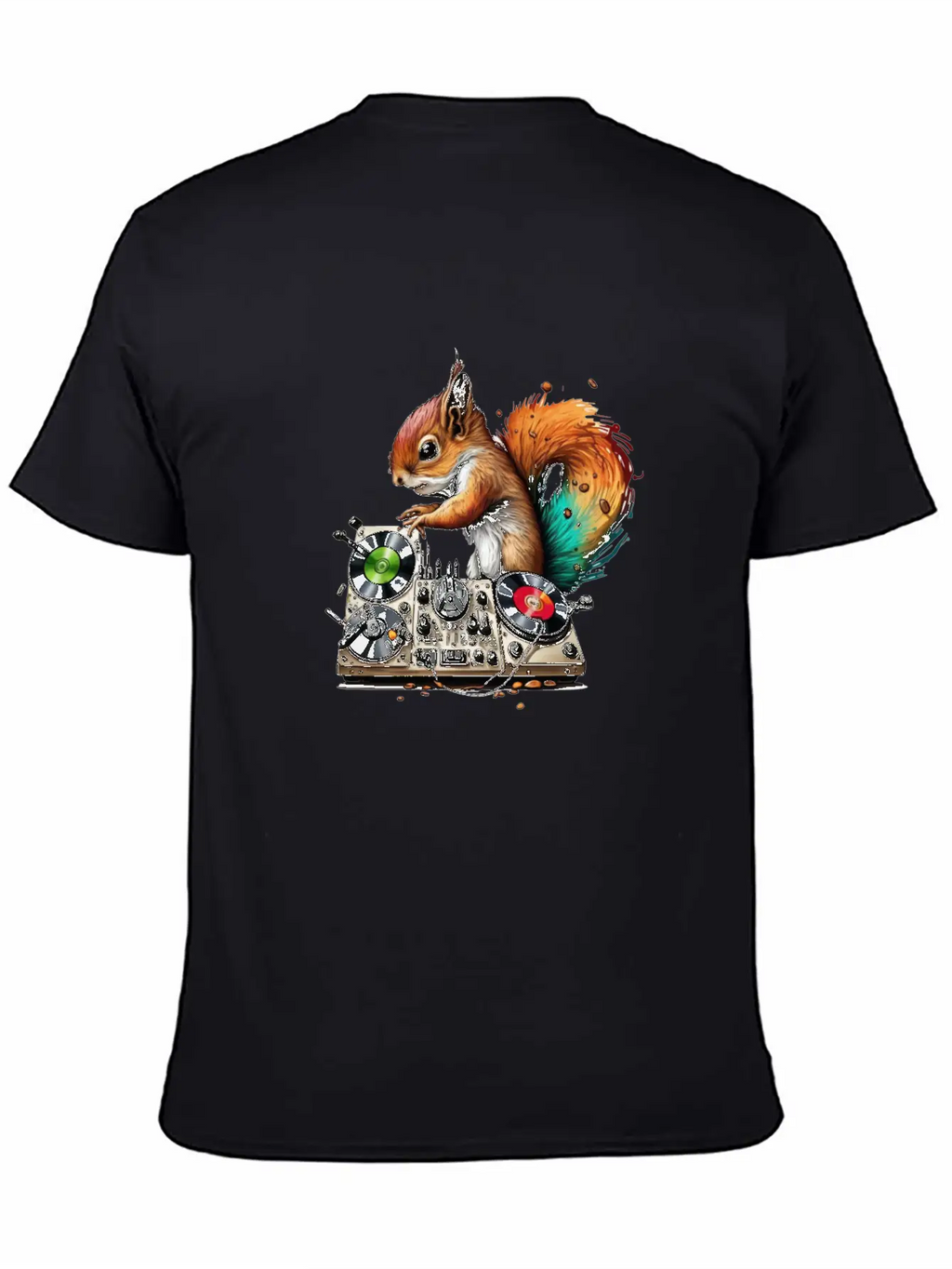 Squirell Dj Stylish Everyday T-Shirt – Unisex Basic Cotton Tee
