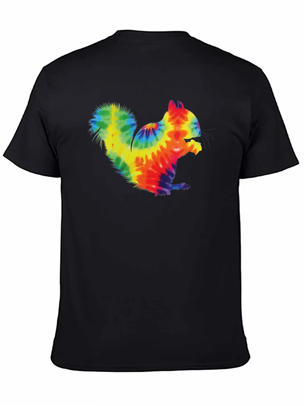 Squirrel Acorn Tie Dye Stylish Everyday T-Shirt – Unisex Basic Cotton Tee