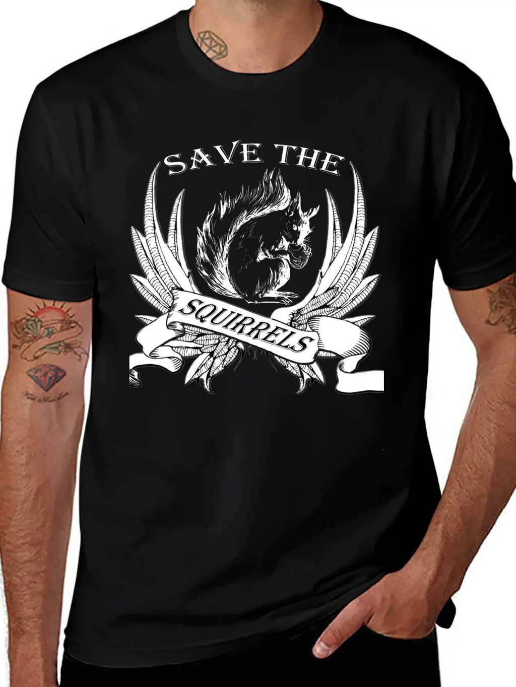 Squirrel Breathable Graphic T-Shirt – Perfect For Casual Days