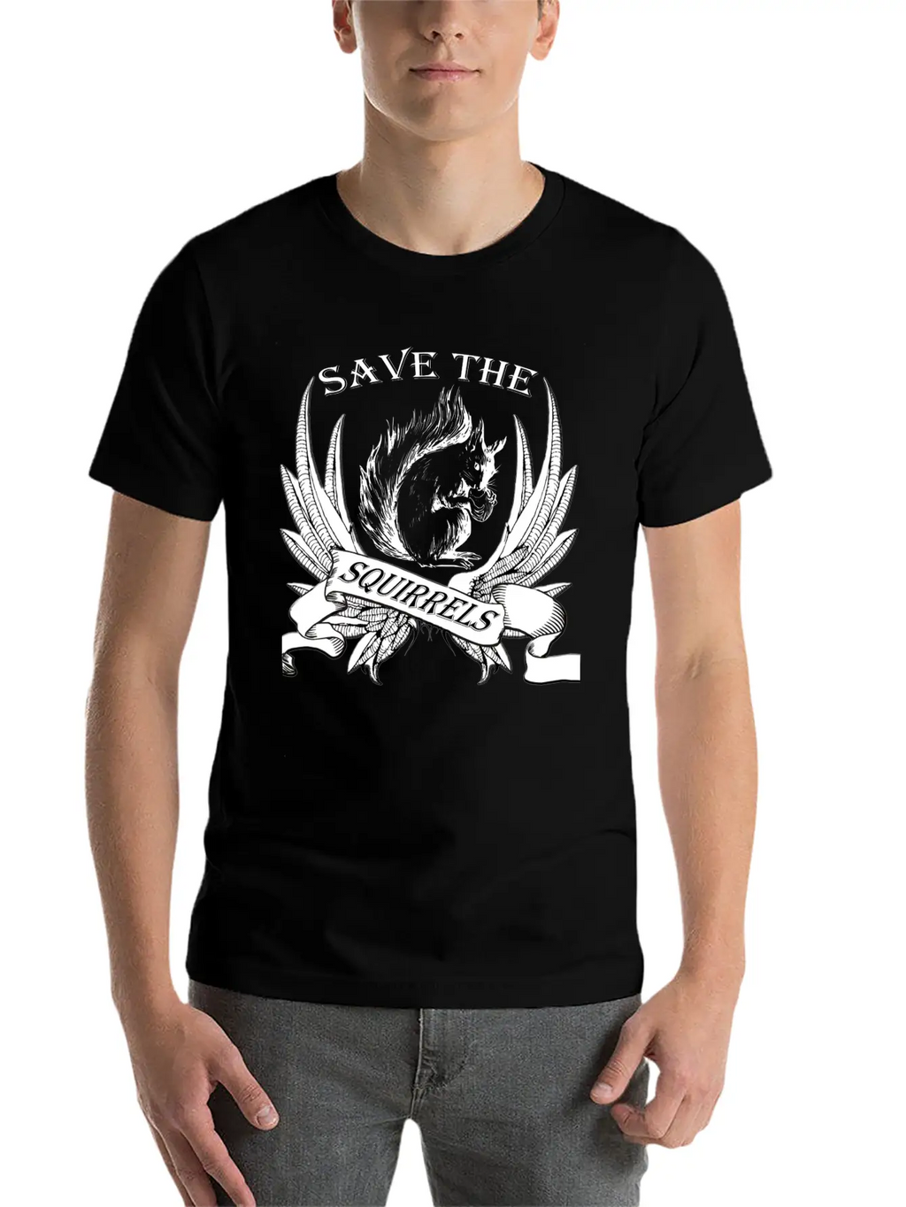 Squirrel Breathable Graphic T-Shirt – Perfect For Casual Days