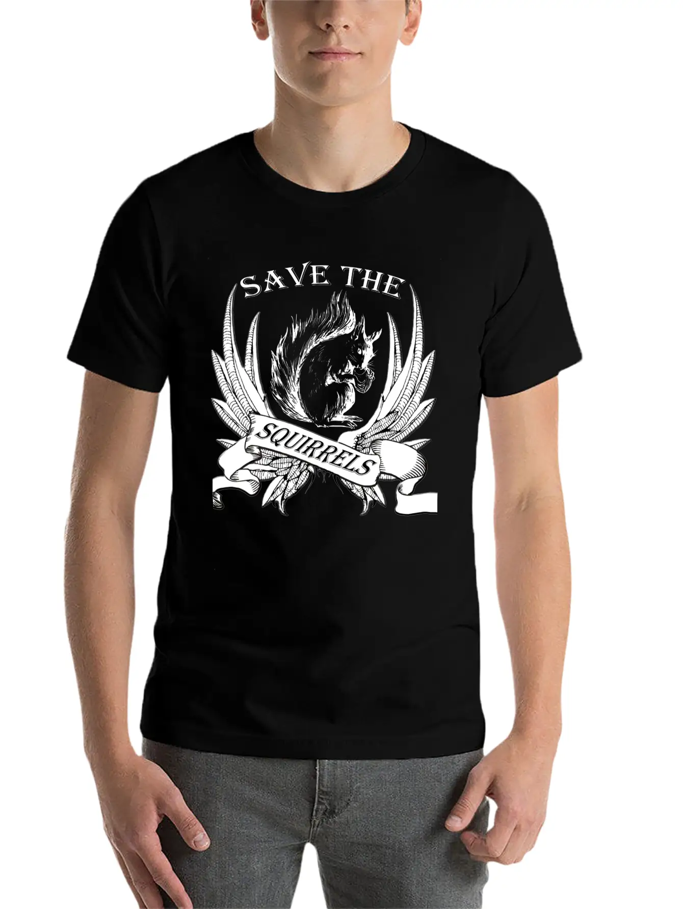 Squirrel Breathable Graphic T-Shirt – Perfect For Casual Days