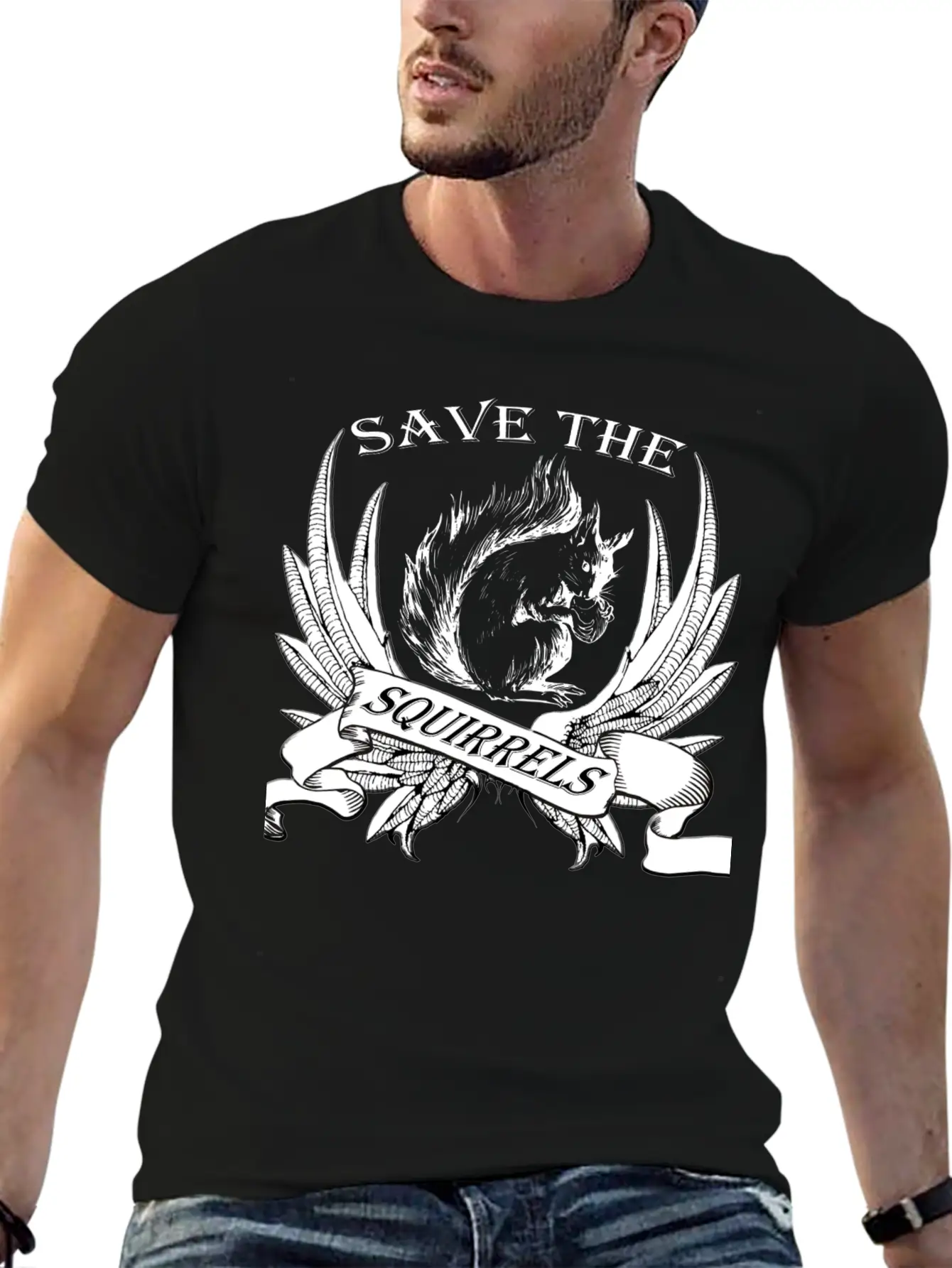 Squirrel Breathable Graphic T-Shirt – Perfect For Casual Days