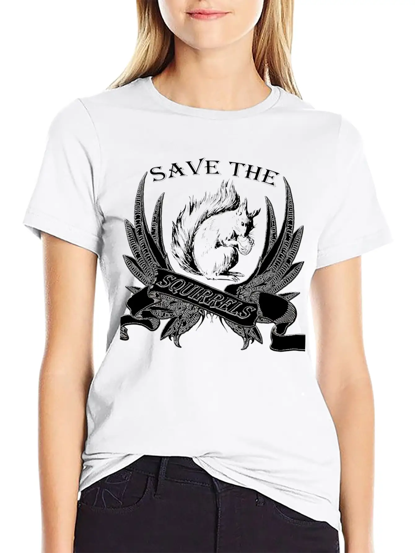 Squirrel Breathable Graphic T-Shirt – Perfect For Casual Days