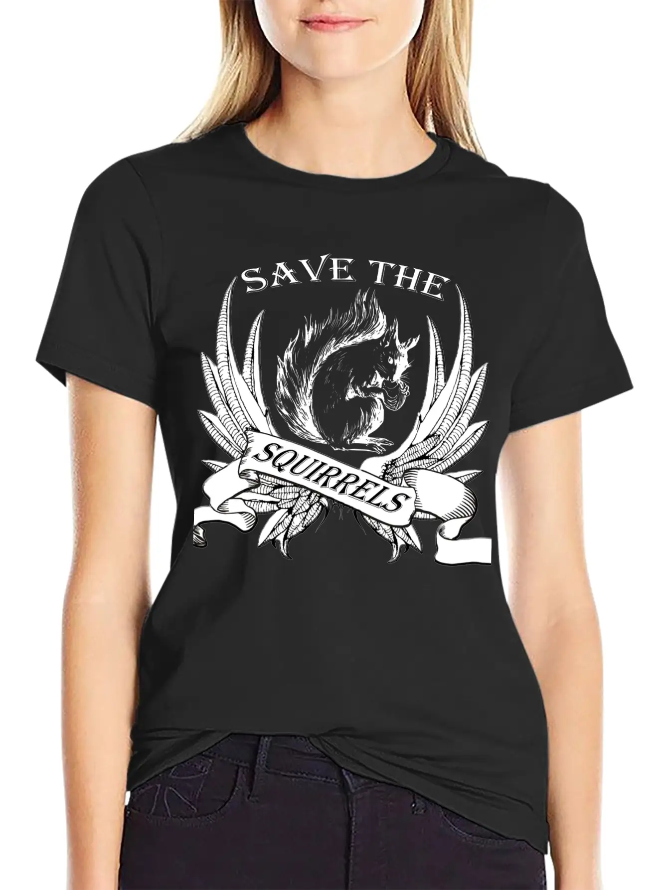 Squirrel Breathable Graphic T-Shirt – Perfect For Casual Days