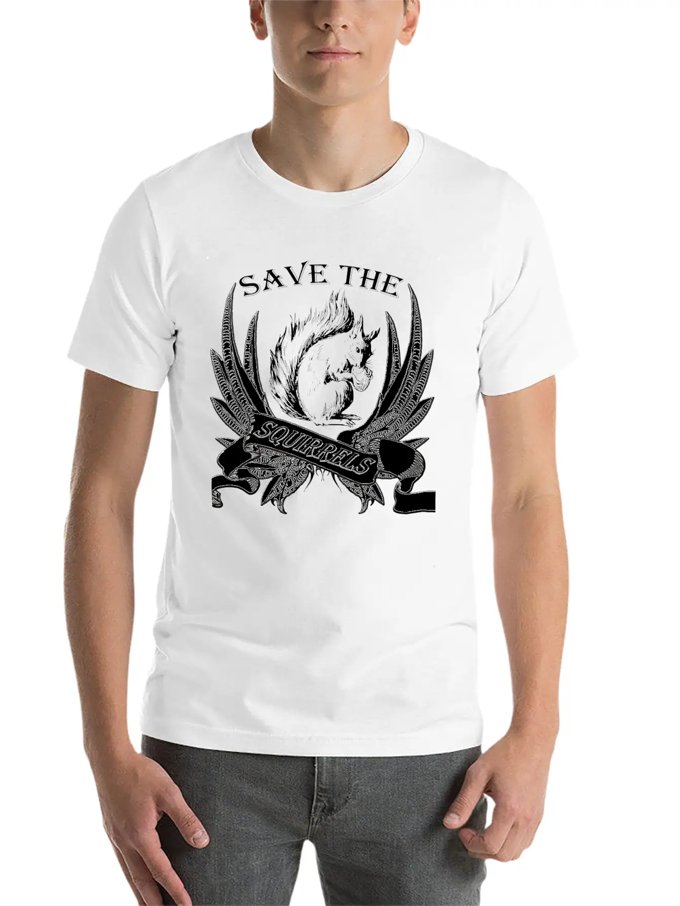 Squirrel Breathable Graphic T-Shirt – Perfect For Casual Days