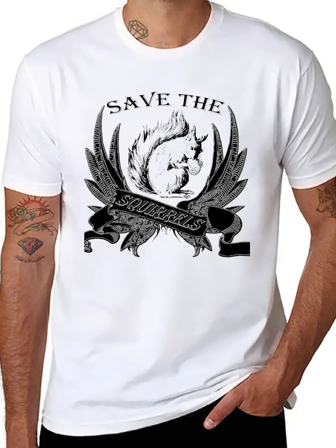 Squirrel Breathable Graphic T-Shirt – Perfect For Casual Days
