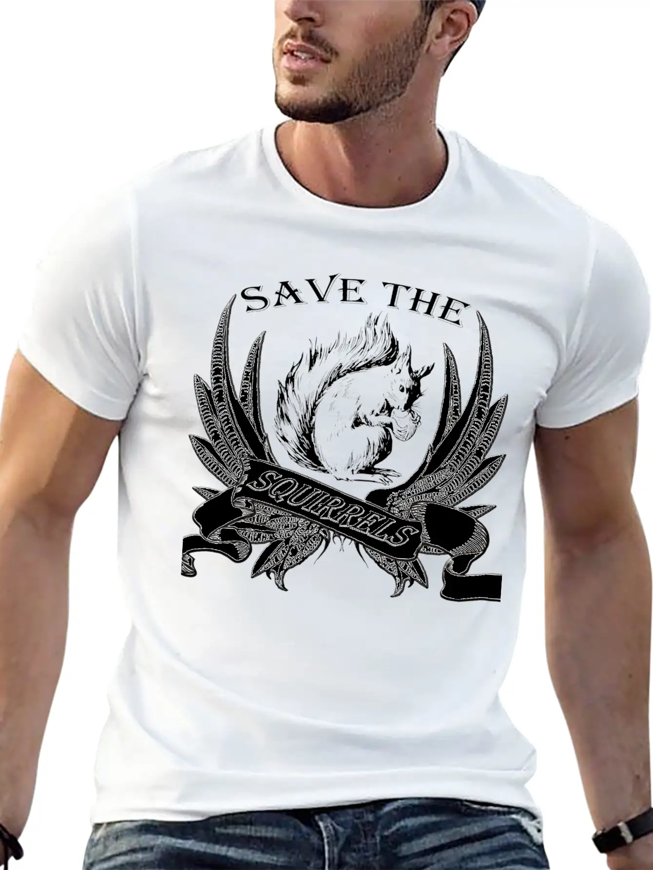 Squirrel Breathable Graphic T-Shirt – Perfect For Casual Days