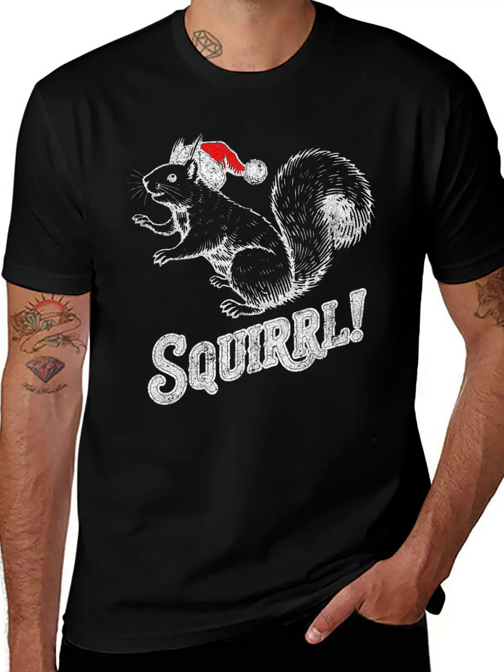 Squirrel Christmas T-Shirt Timeless Short Sleeve Tee – Comfy And Minimalist Design