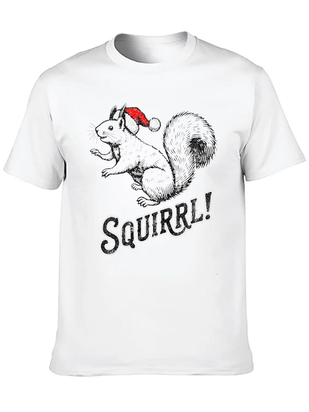 Squirrel Christmas T-Shirt Timeless Short Sleeve Tee – Comfy And Minimalist Design