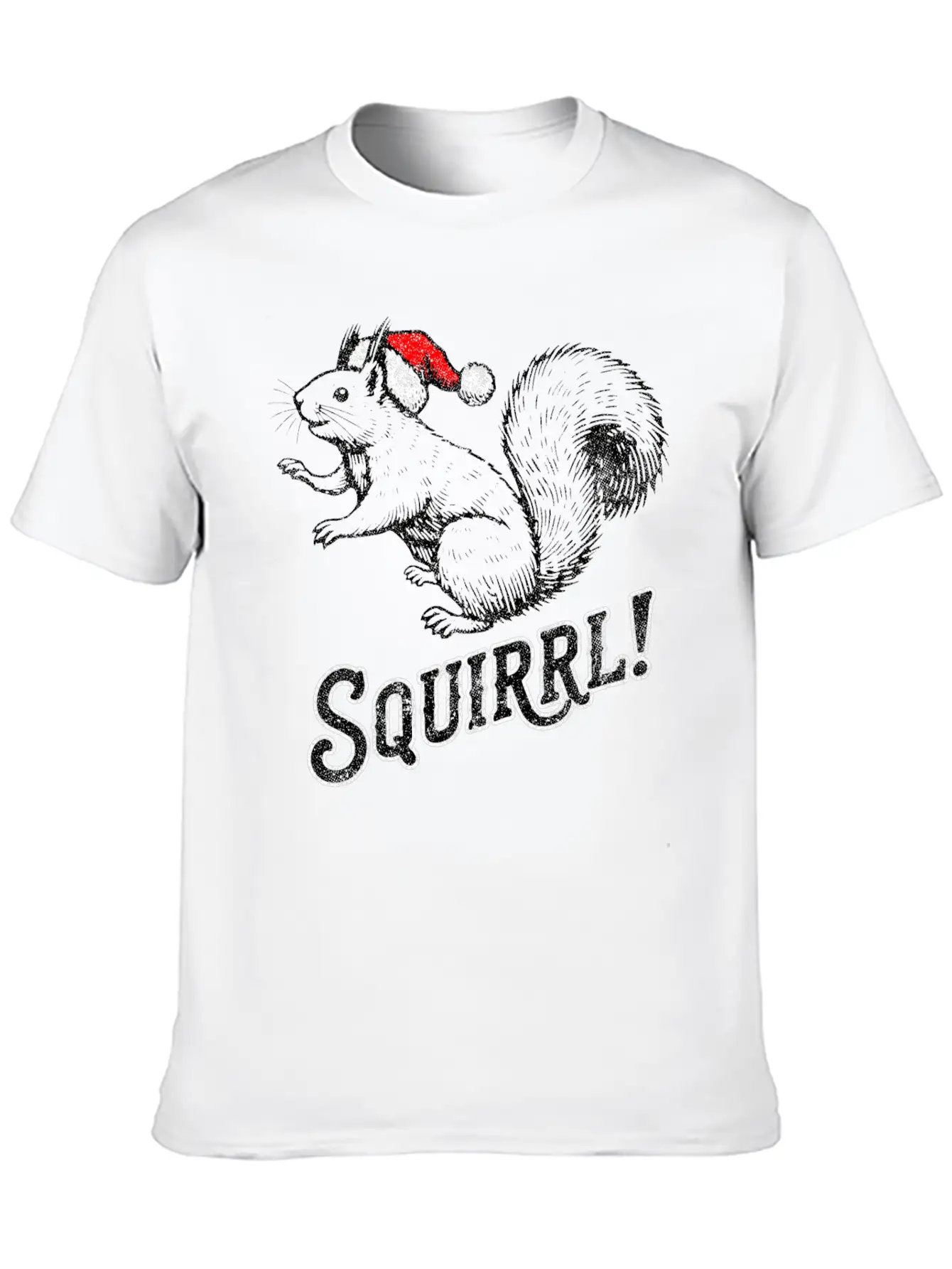 Squirrel Christmas T-Shirt Timeless Short Sleeve Tee – Comfy And Minimalist Design