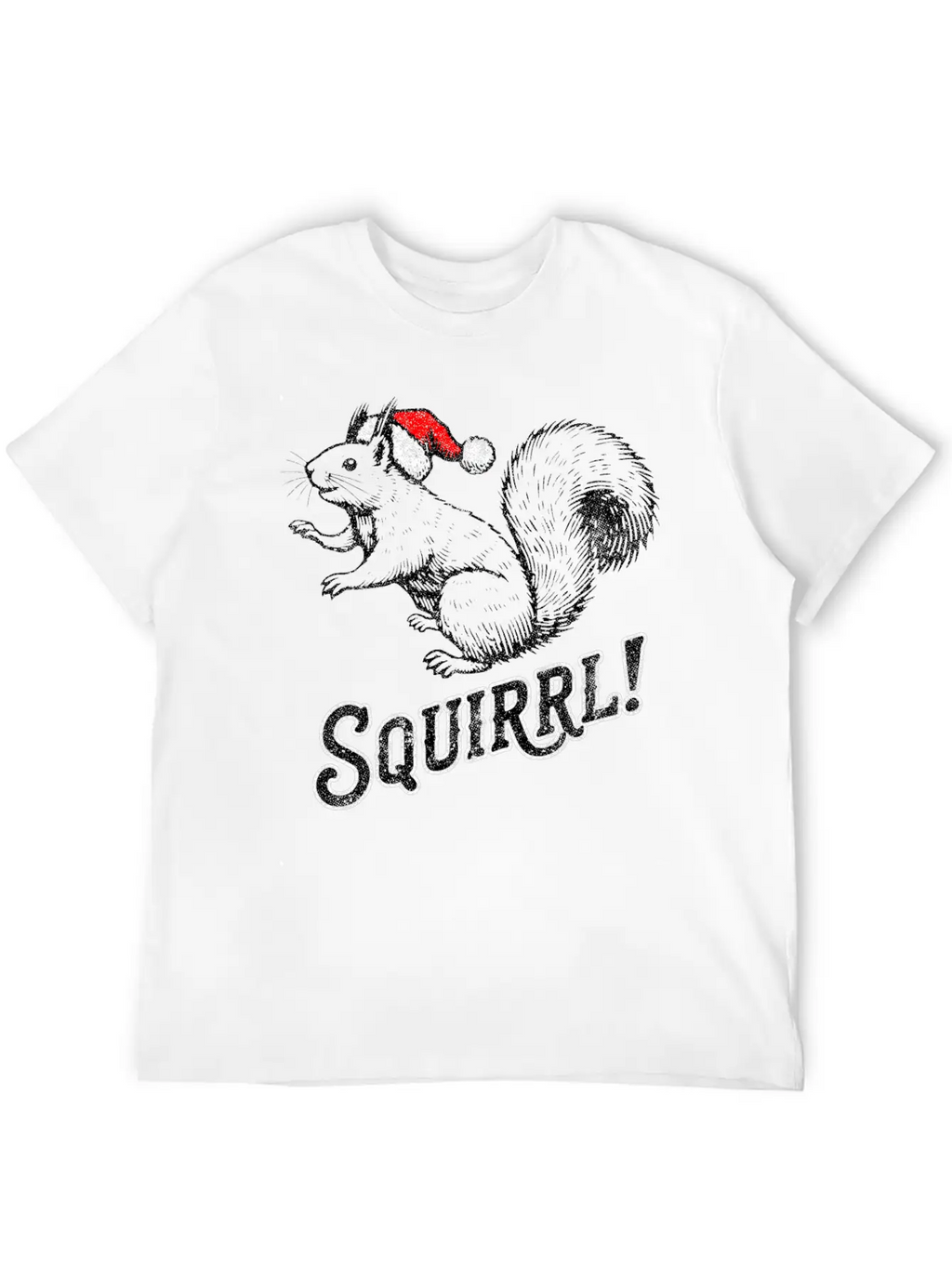 Squirrel Christmas T-Shirt Timeless Short Sleeve Tee – Comfy And Minimalist Design