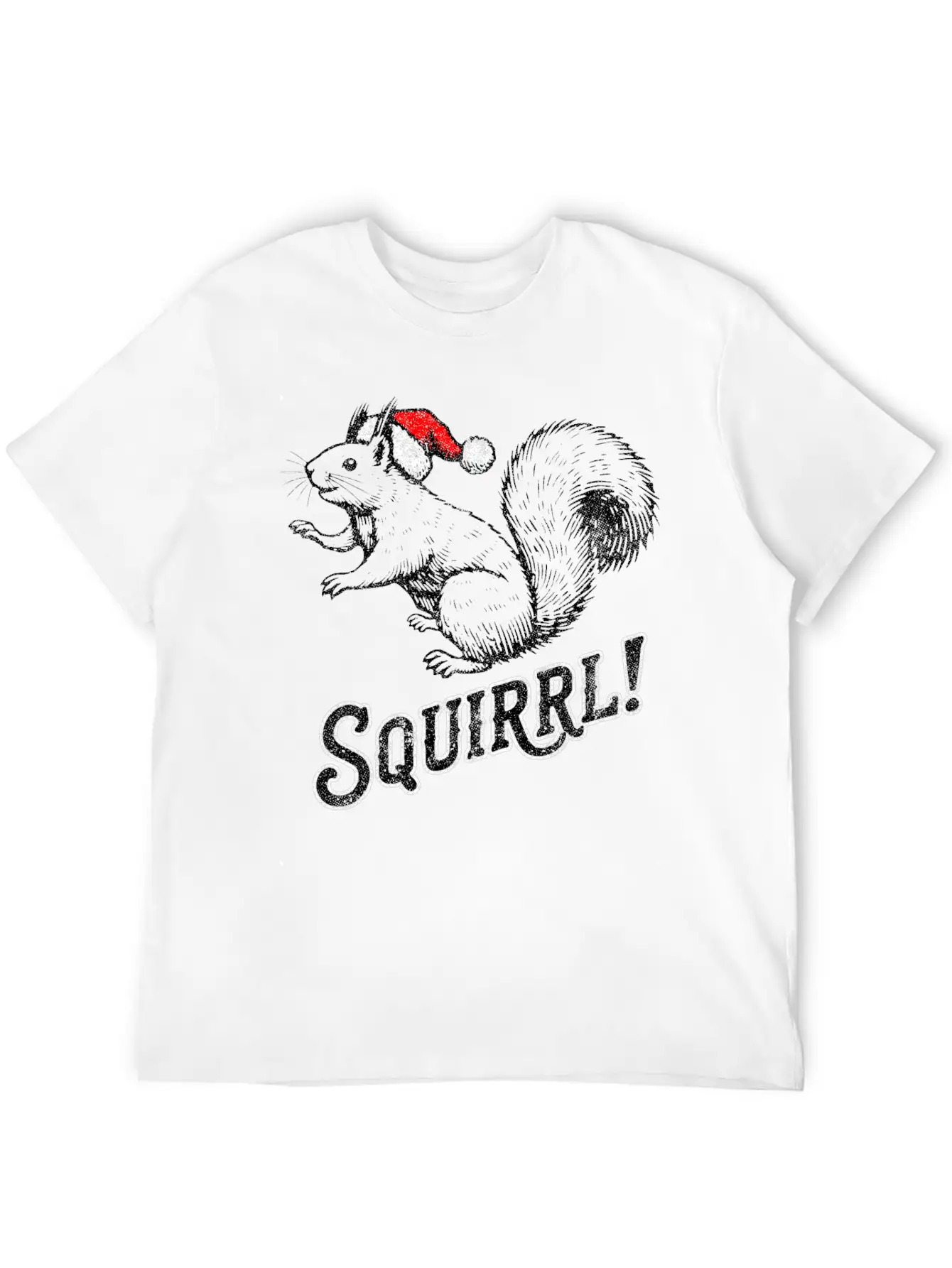 Squirrel Christmas T-Shirt Timeless Short Sleeve Tee – Comfy And Minimalist Design