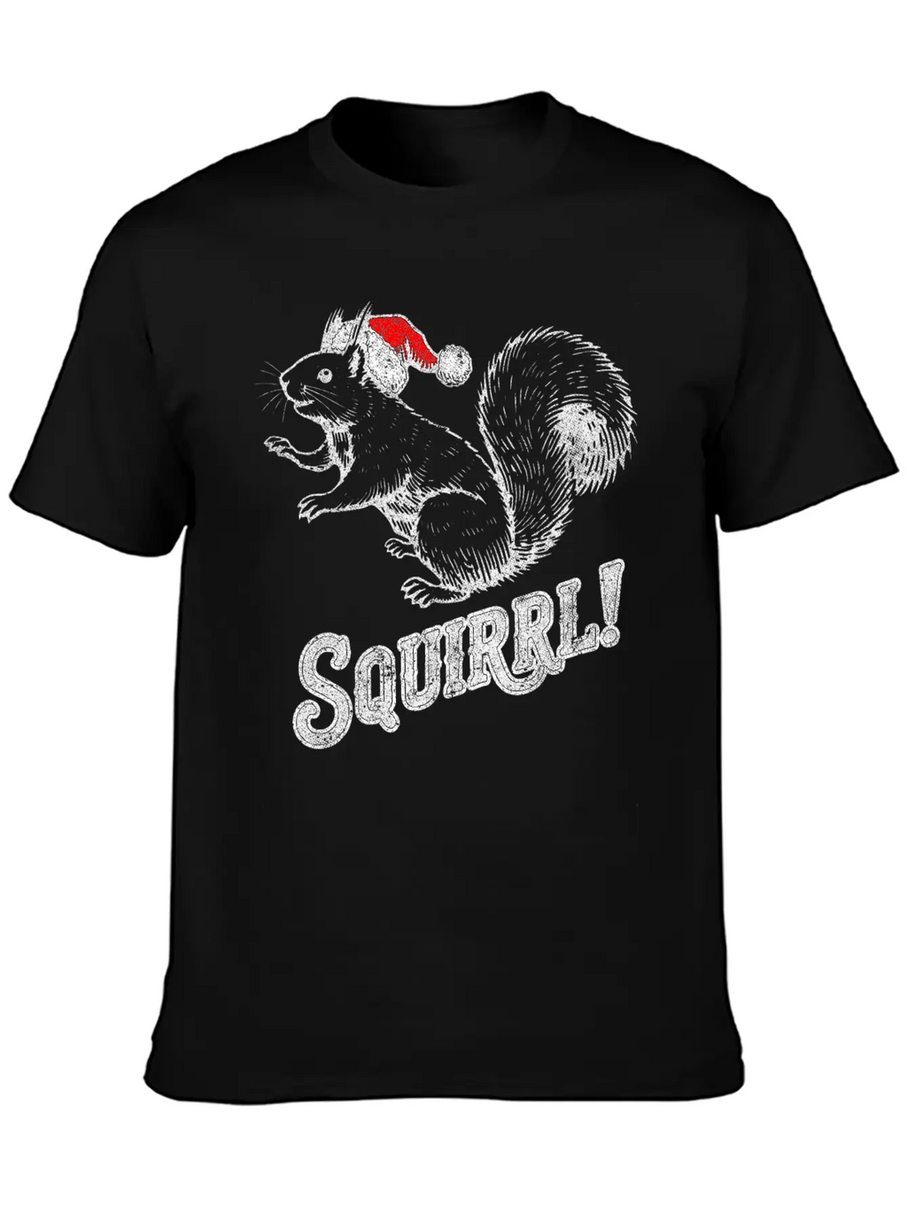 Squirrel Christmas T-Shirt Timeless Short Sleeve Tee – Comfy And Minimalist Design