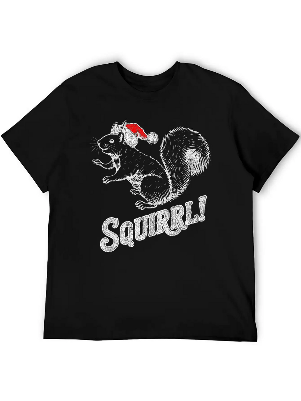 Squirrel Christmas T-Shirt Timeless Short Sleeve Tee – Comfy And Minimalist Design