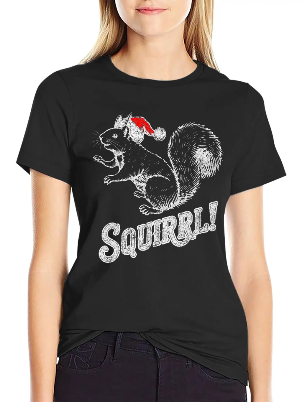 Squirrel Christmas T-Shirt Timeless Short Sleeve Tee – Comfy And Minimalist Design