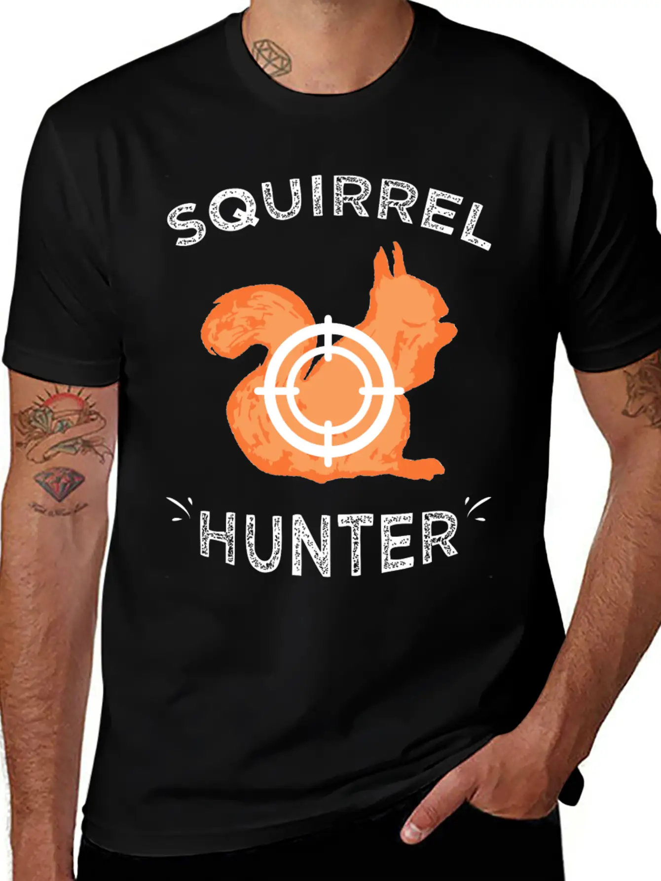 Squirrel Hunter - Squirrel Hunter Basic Graphic T-Shirt – Daily Comfort In Soft Cotton