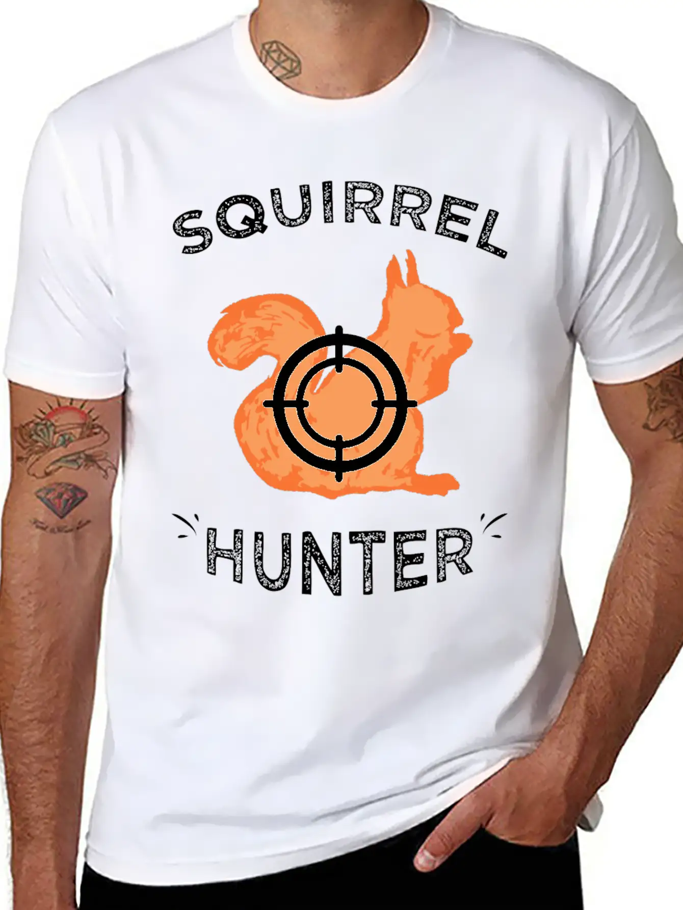 Squirrel Hunter - Squirrel Hunter Basic Graphic T-Shirt – Daily Comfort In Soft Cotton