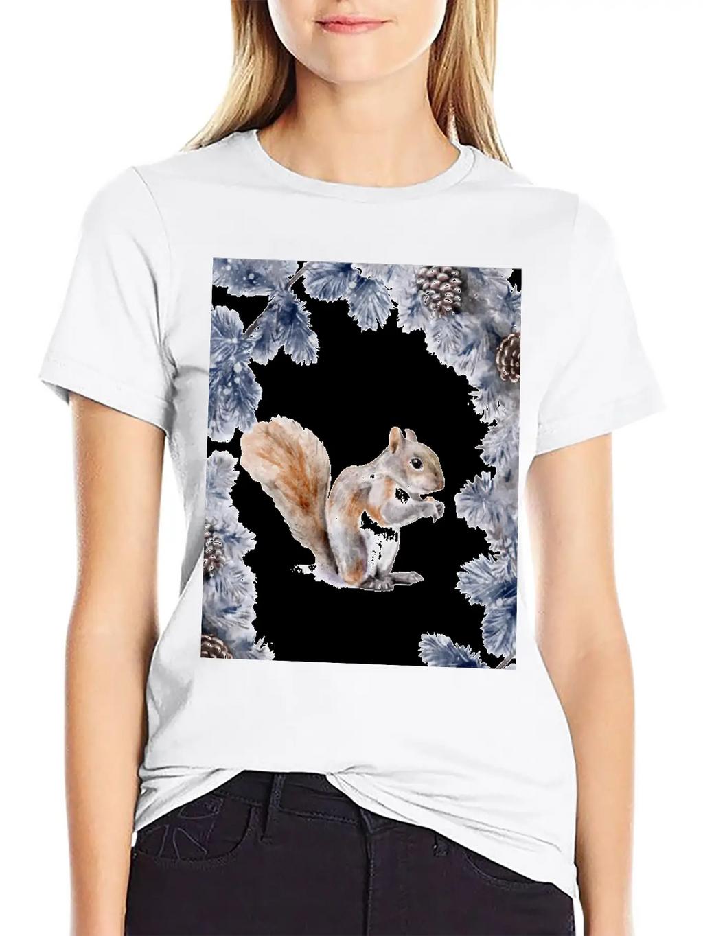 Squirrel In Winter Classic Cotton Tee – Unisex Comfort For Any Season