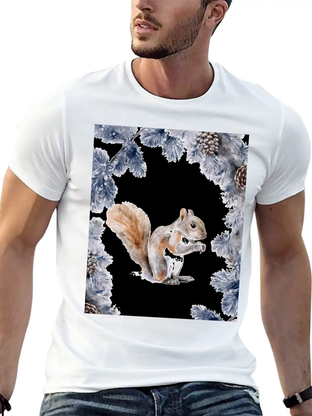 Squirrel In Winter Classic Cotton Tee – Unisex Comfort For Any Season