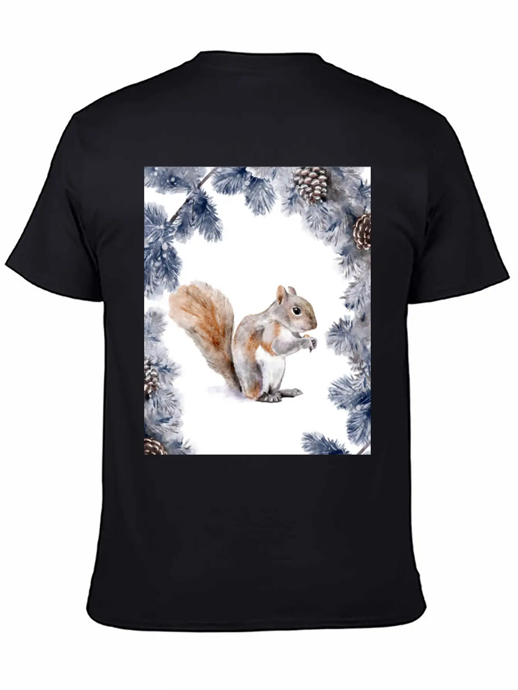 Squirrel In Winter Classic Cotton Tee – Unisex Comfort For Any Season