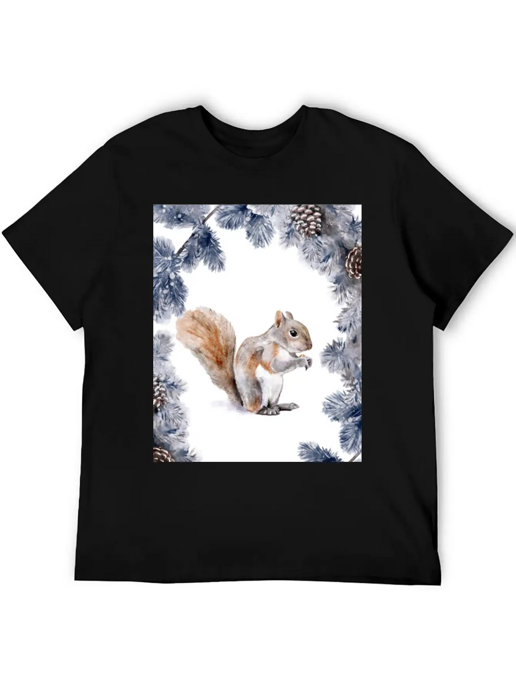 Squirrel In Winter Classic Cotton Tee – Unisex Comfort For Any Season
