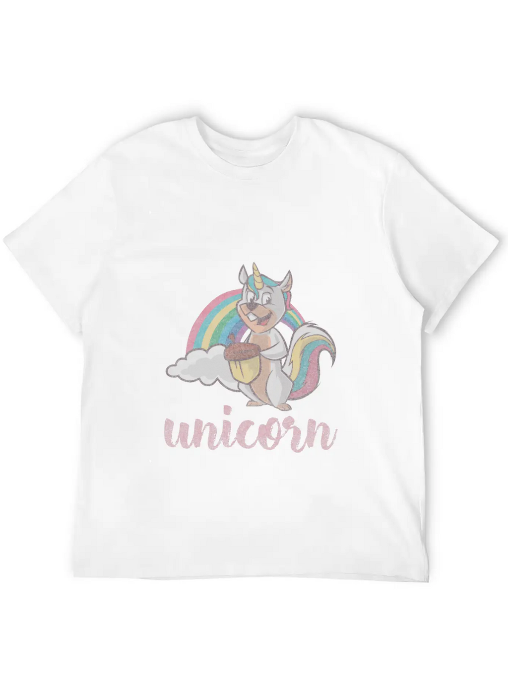 Squirrel Unicorn Unisex Casual T-Shirt – Clean Design For Daily Comfort
