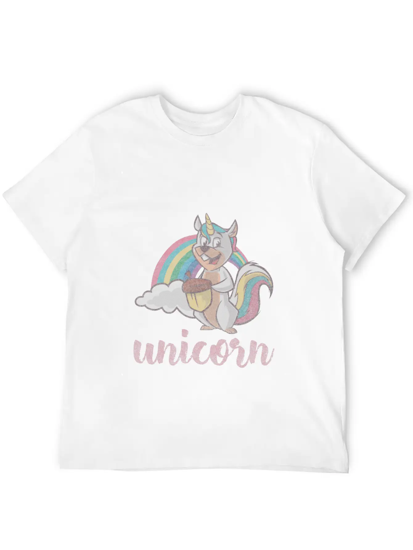Squirrel Unicorn Unisex Casual T-Shirt – Clean Design For Daily Comfort