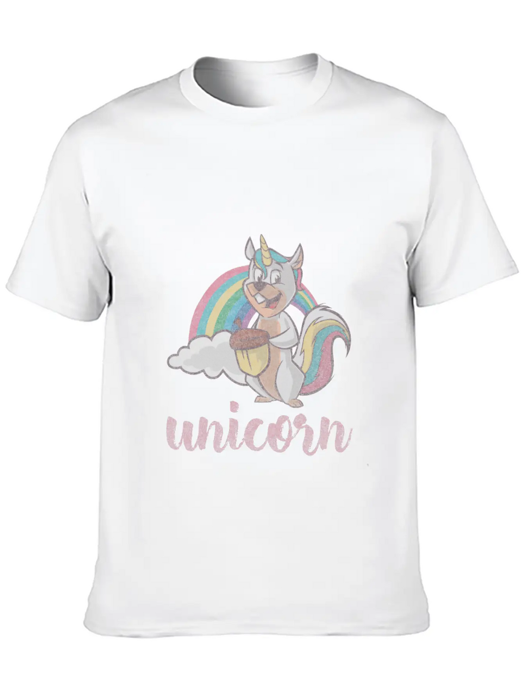 Squirrel Unicorn Unisex Casual T-Shirt – Clean Design For Daily Comfort
