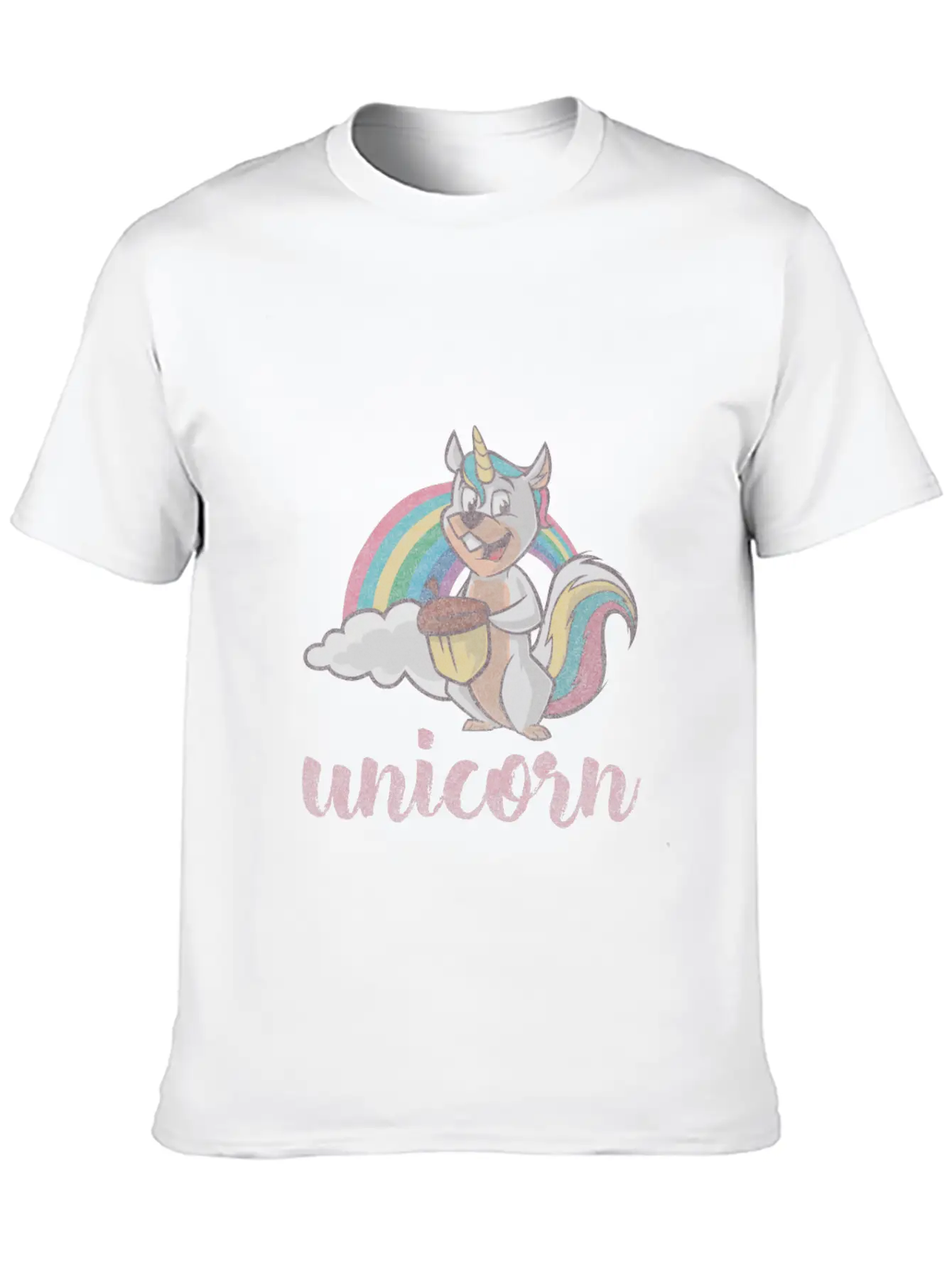 Squirrel Unicorn Unisex Casual T-Shirt – Clean Design For Daily Comfort