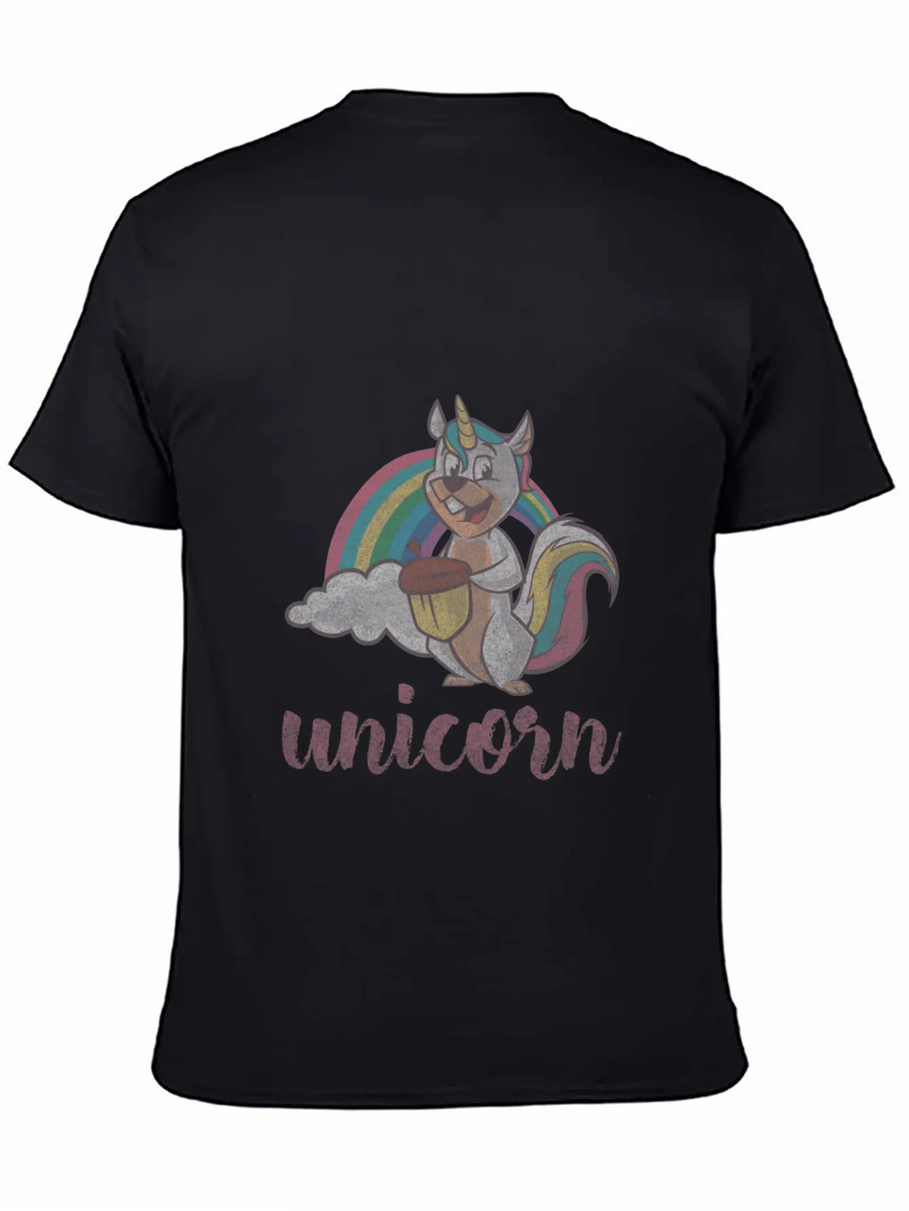 Squirrel Unicorn Unisex Casual T-Shirt – Clean Design For Daily Comfort