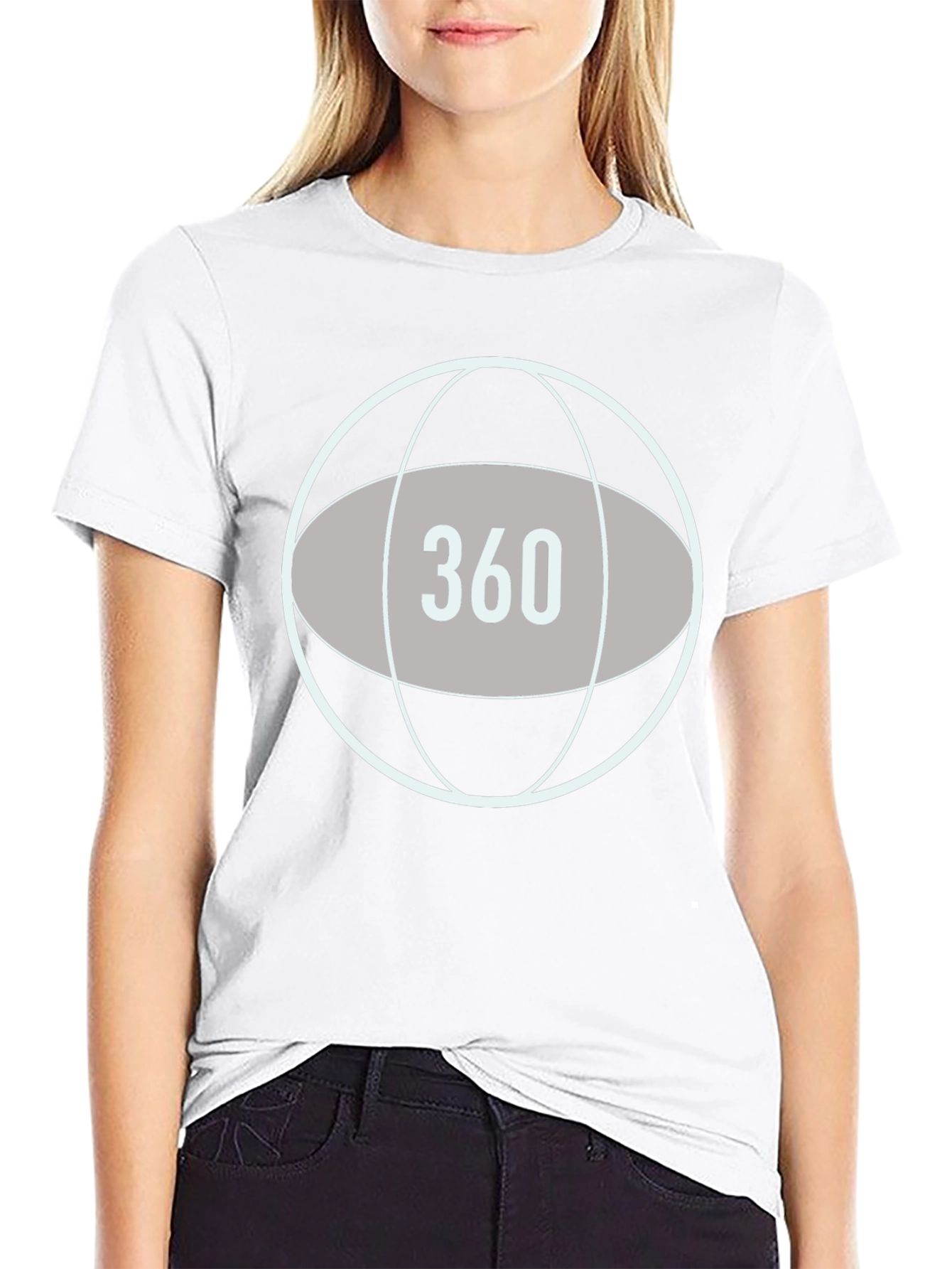 360 Graphic T-Shirt - Stylish Globe Design