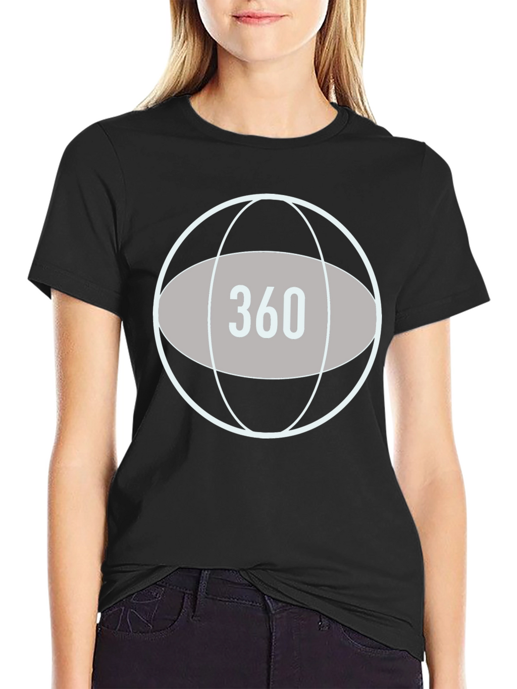 360 Graphic T-Shirt - Stylish Globe Design